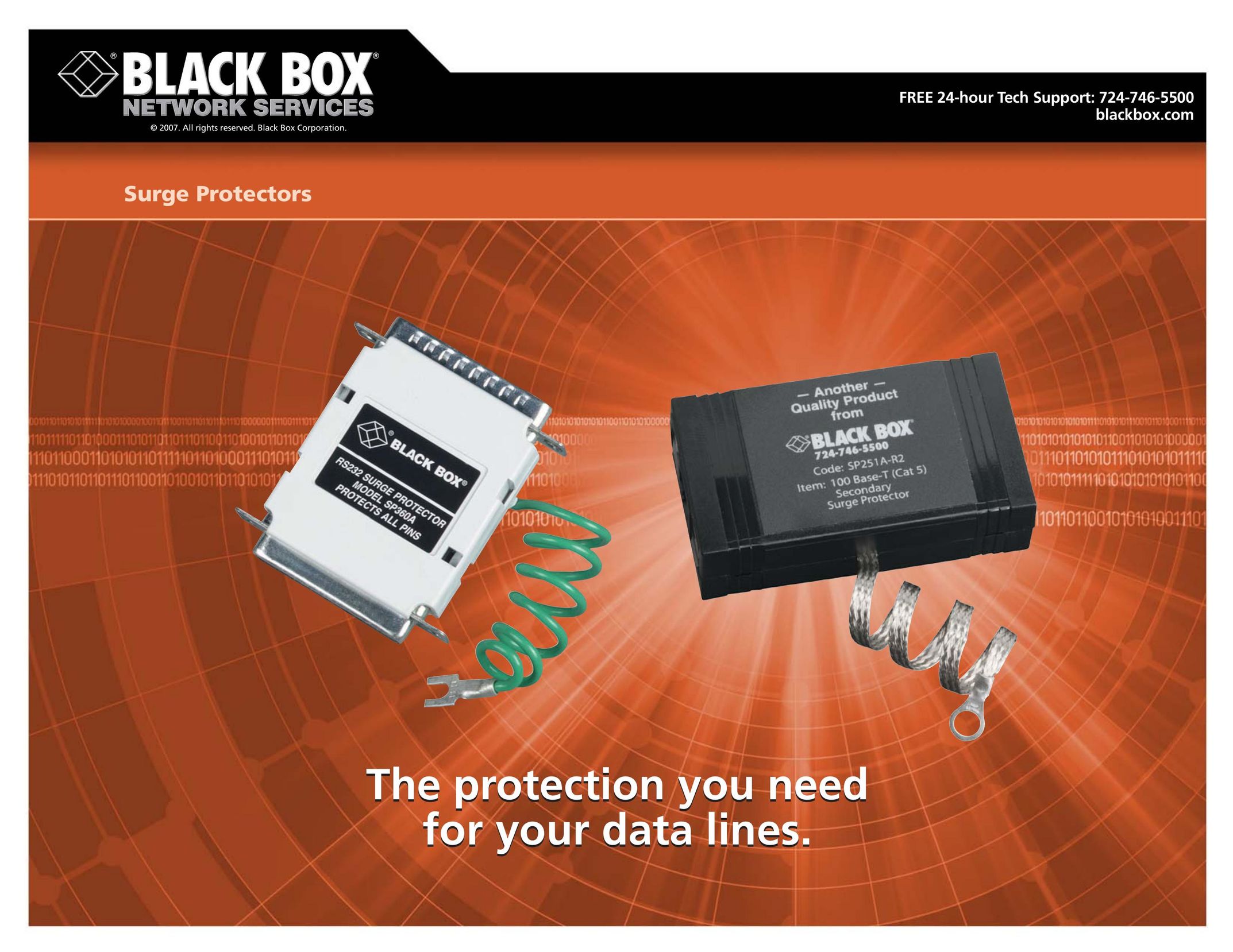 Black Box Surge Protector Surge Protector User Manual