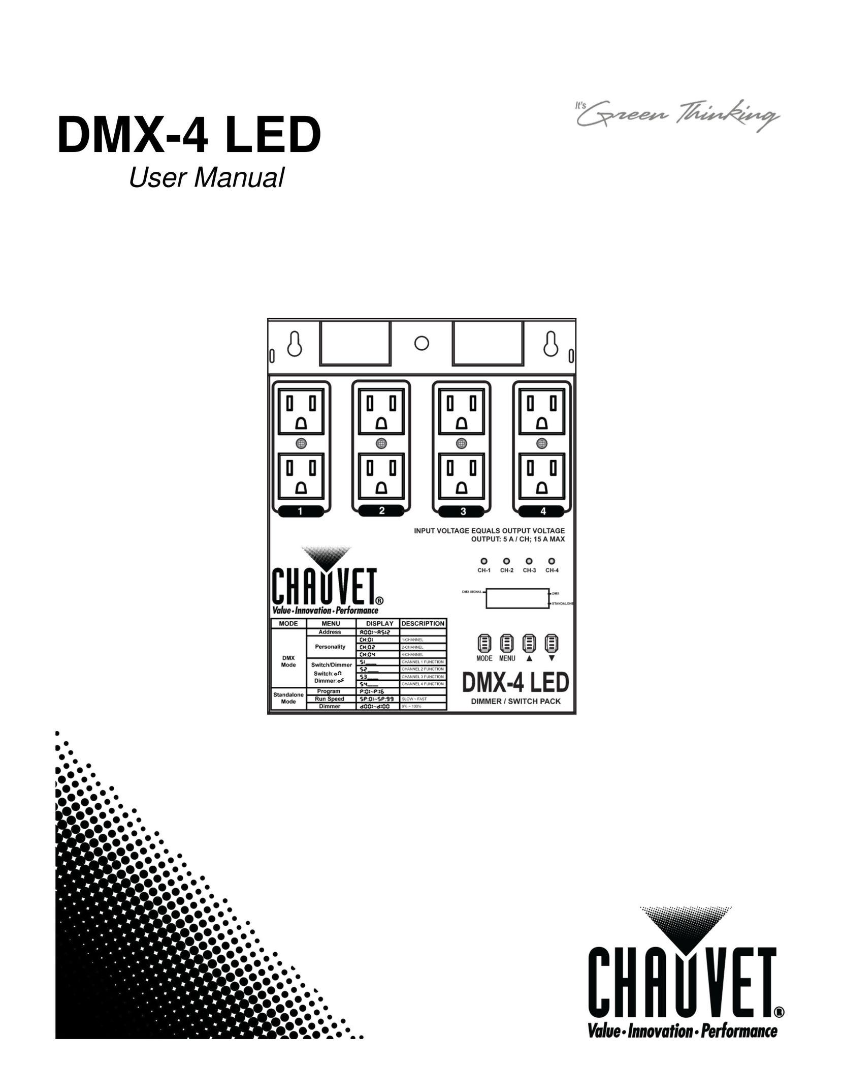 Chauvet DMX-4 LED Surge Protector User Manual