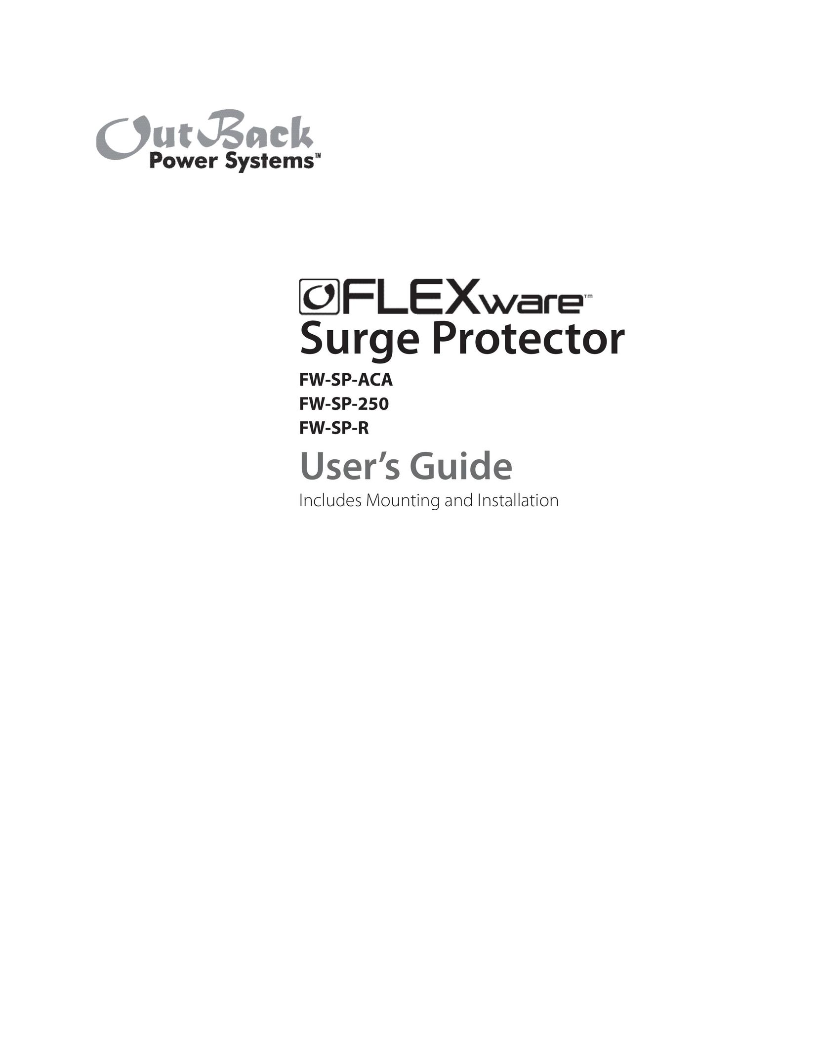 Outback Power Systems FW-SP-R Surge Protector User Manual