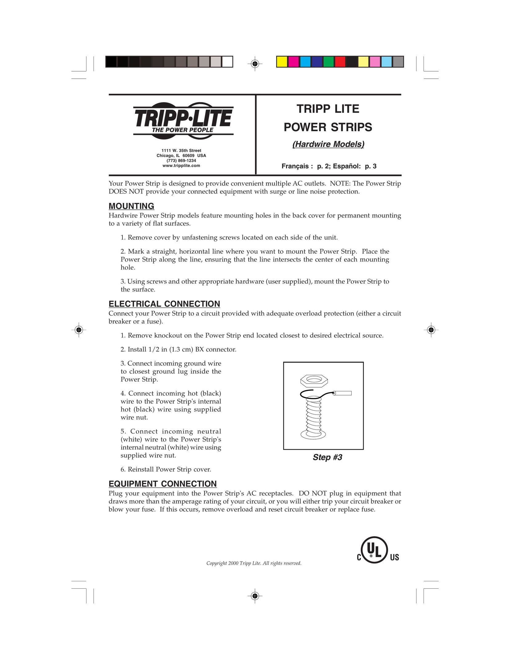 Tripp Lite 93-1819 Surge Protector User Manual