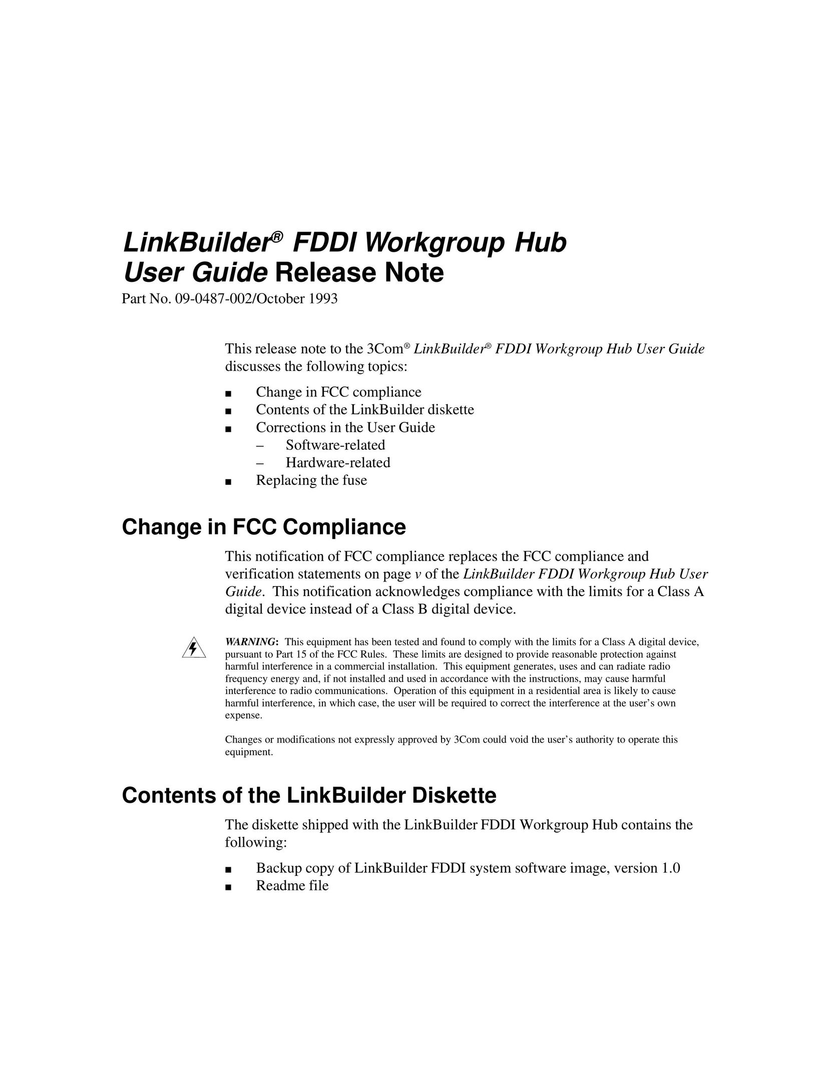 3Com 09-0487-002 Switch User Manual