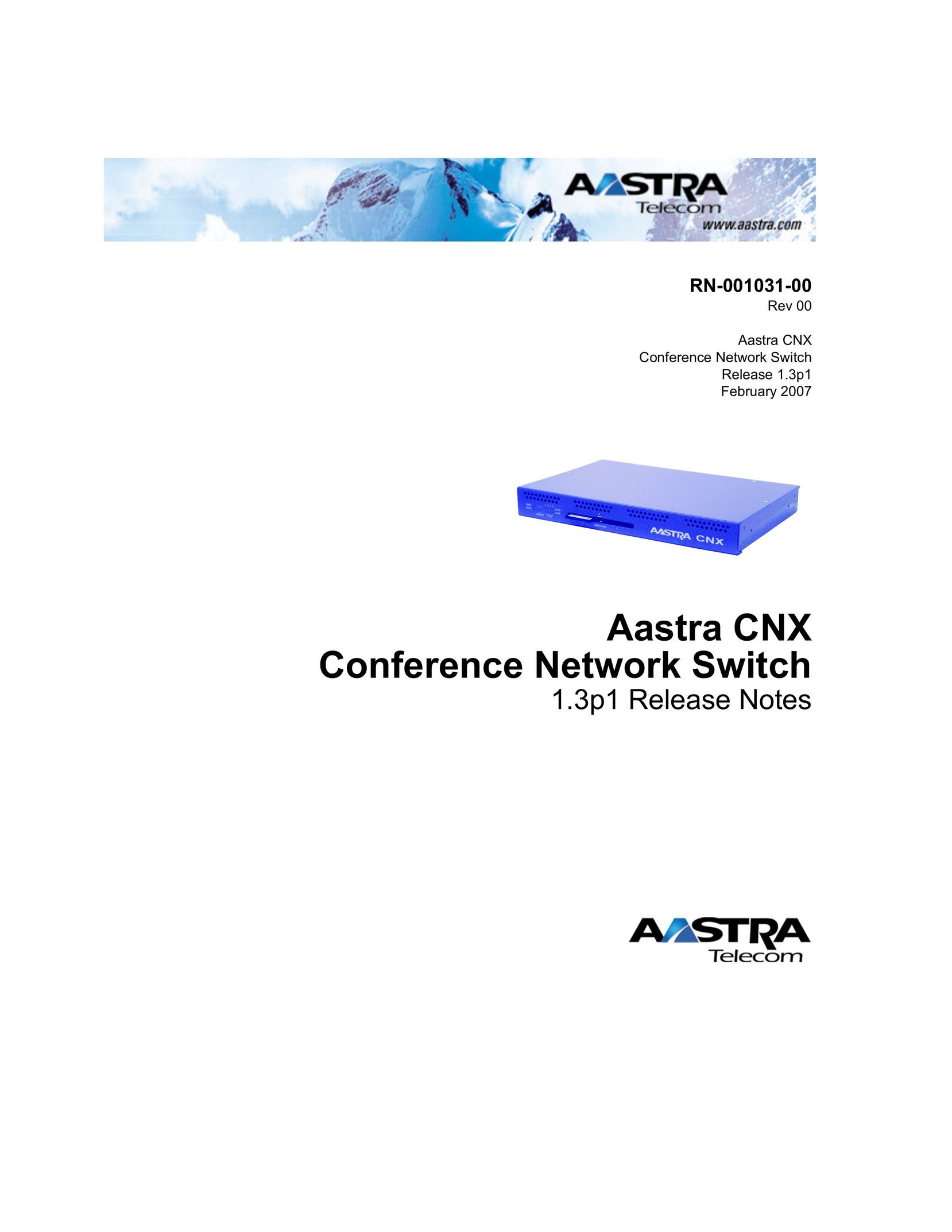 Aastra Telecom RN-001031-00 Switch User Manual