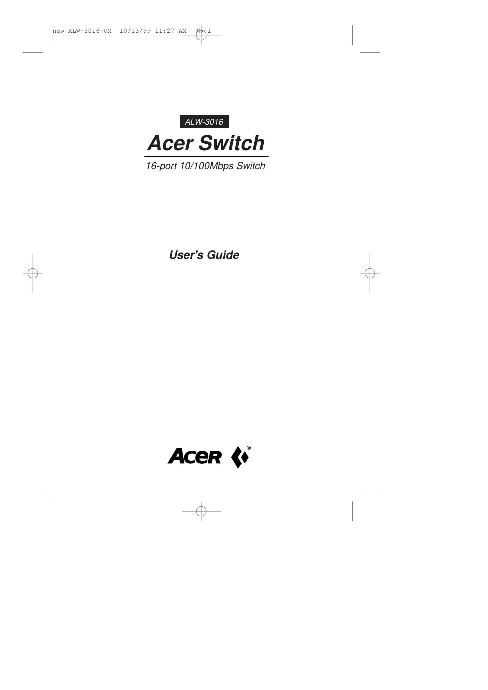Acer ALW-3016 Switch User Manual