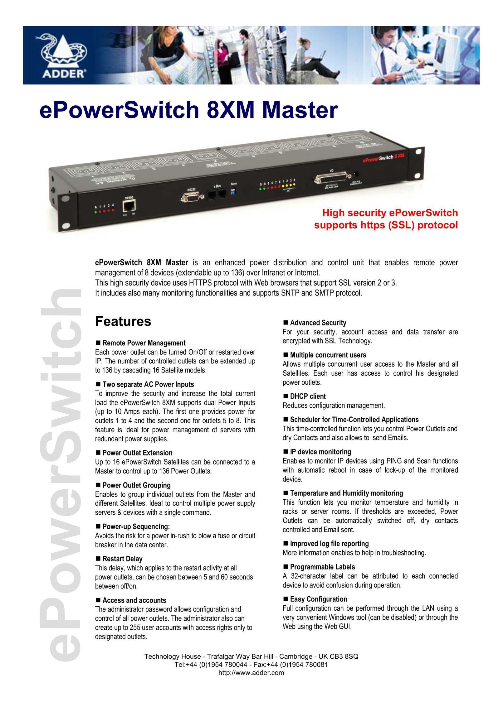 Adder Technology 8XM Switch User Manual