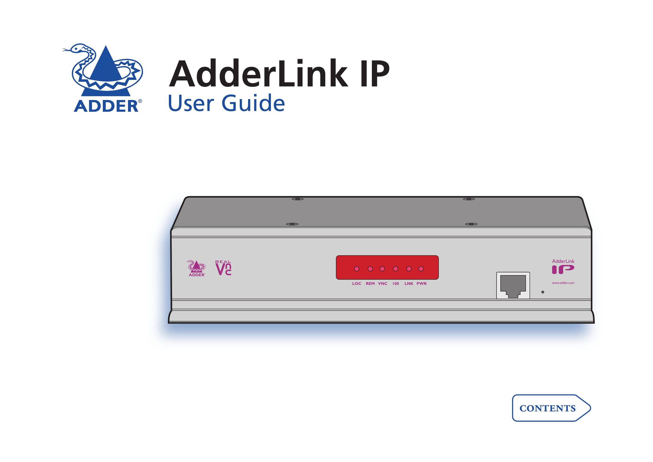 Adder Technology AdderLink IP Switch User Manual