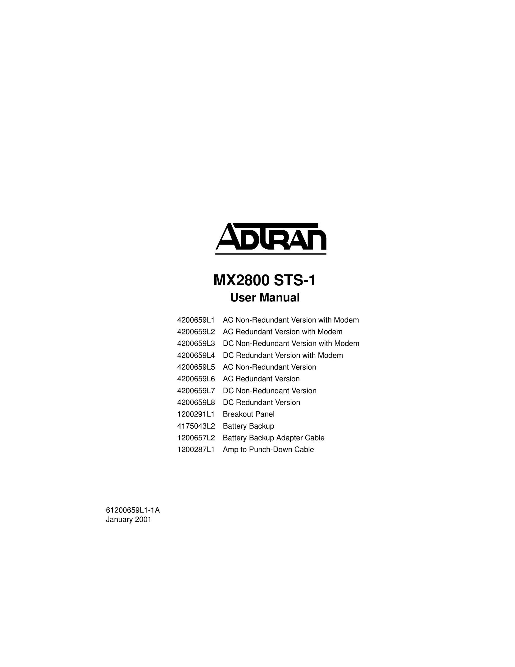 ADTRAN 1200291L1 Switch User Manual