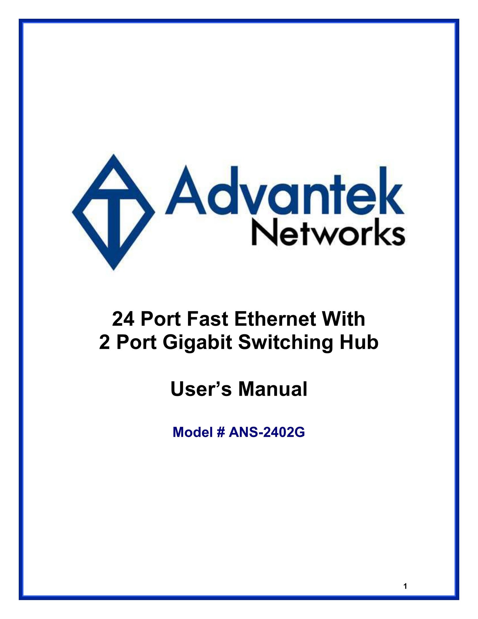 Advantek Networks ANS-2402G Switch User Manual