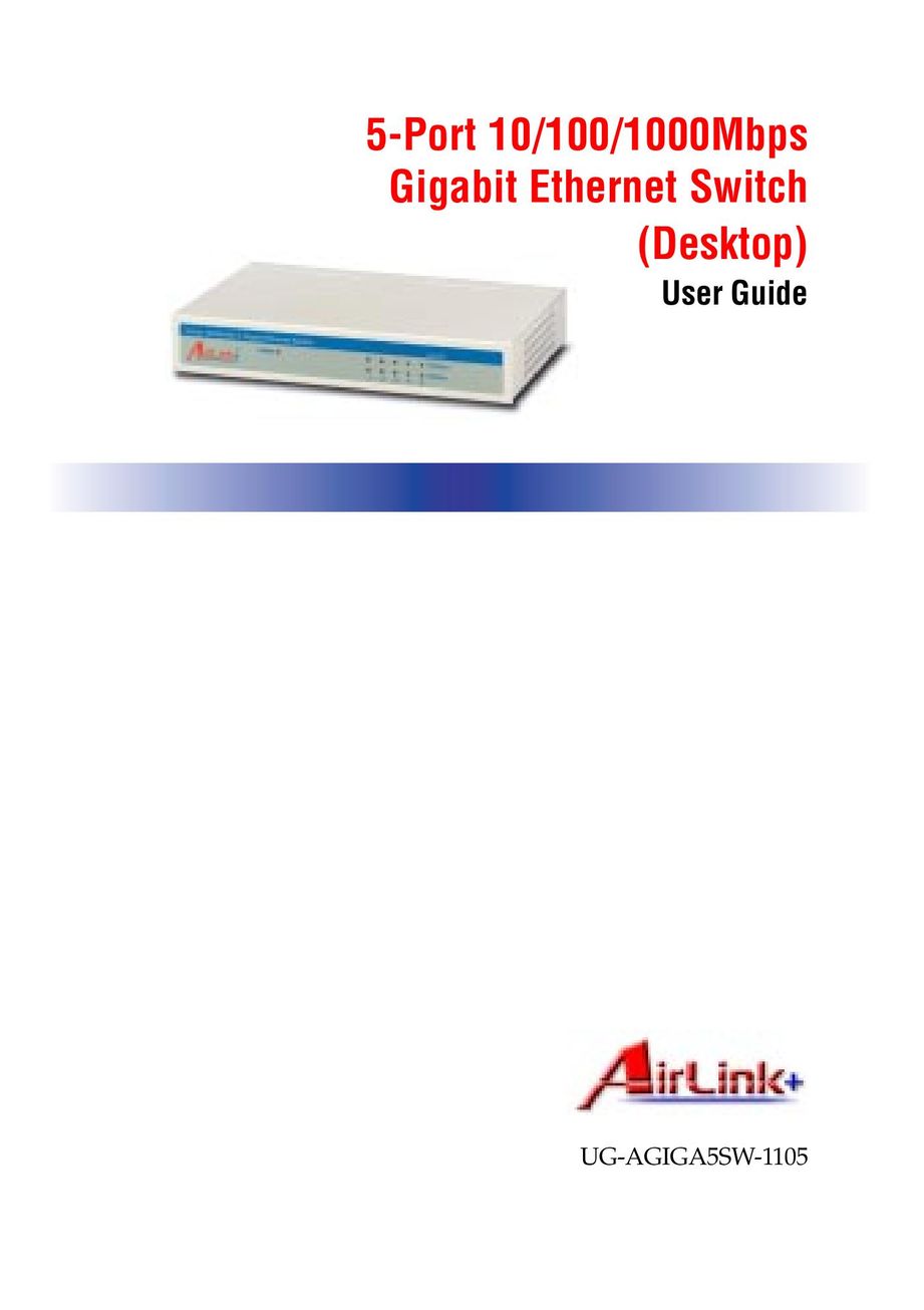 Airlink UG-AGIGA5SW-1105 Switch User Manual