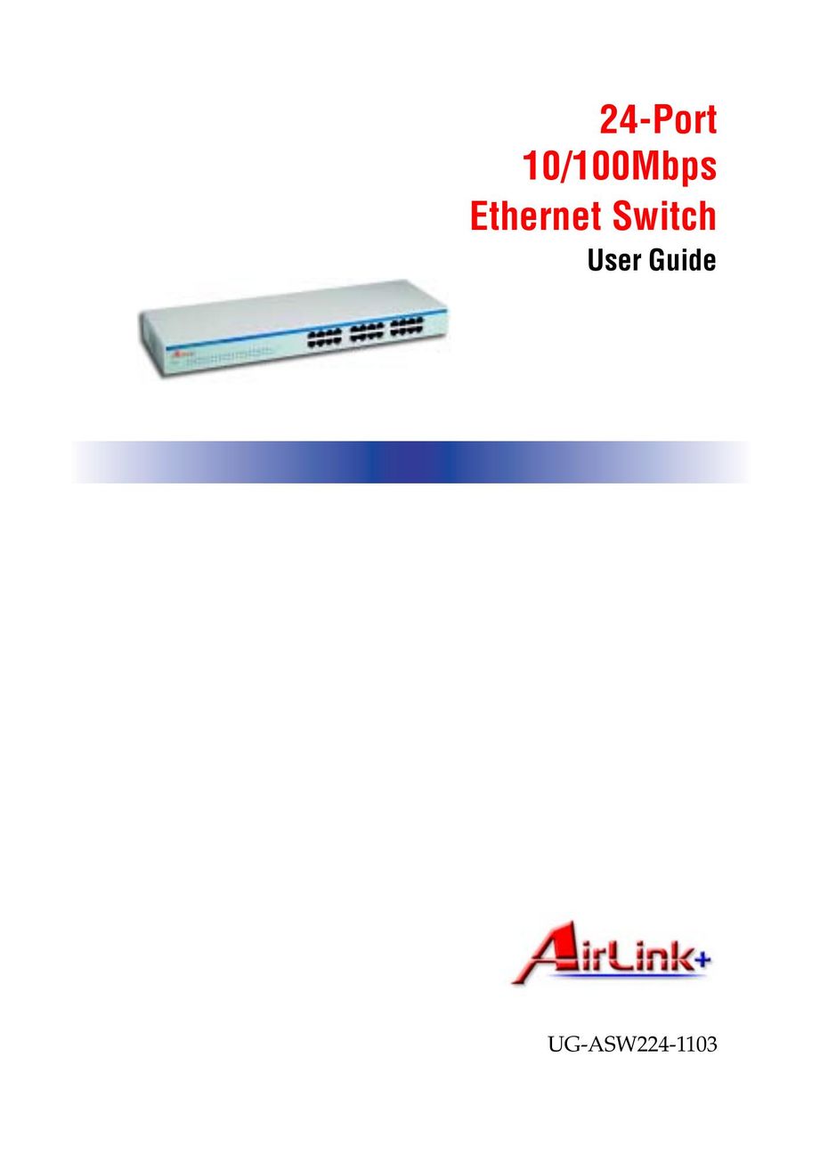 Airlink UG-ASW224-1103 Switch User Manual