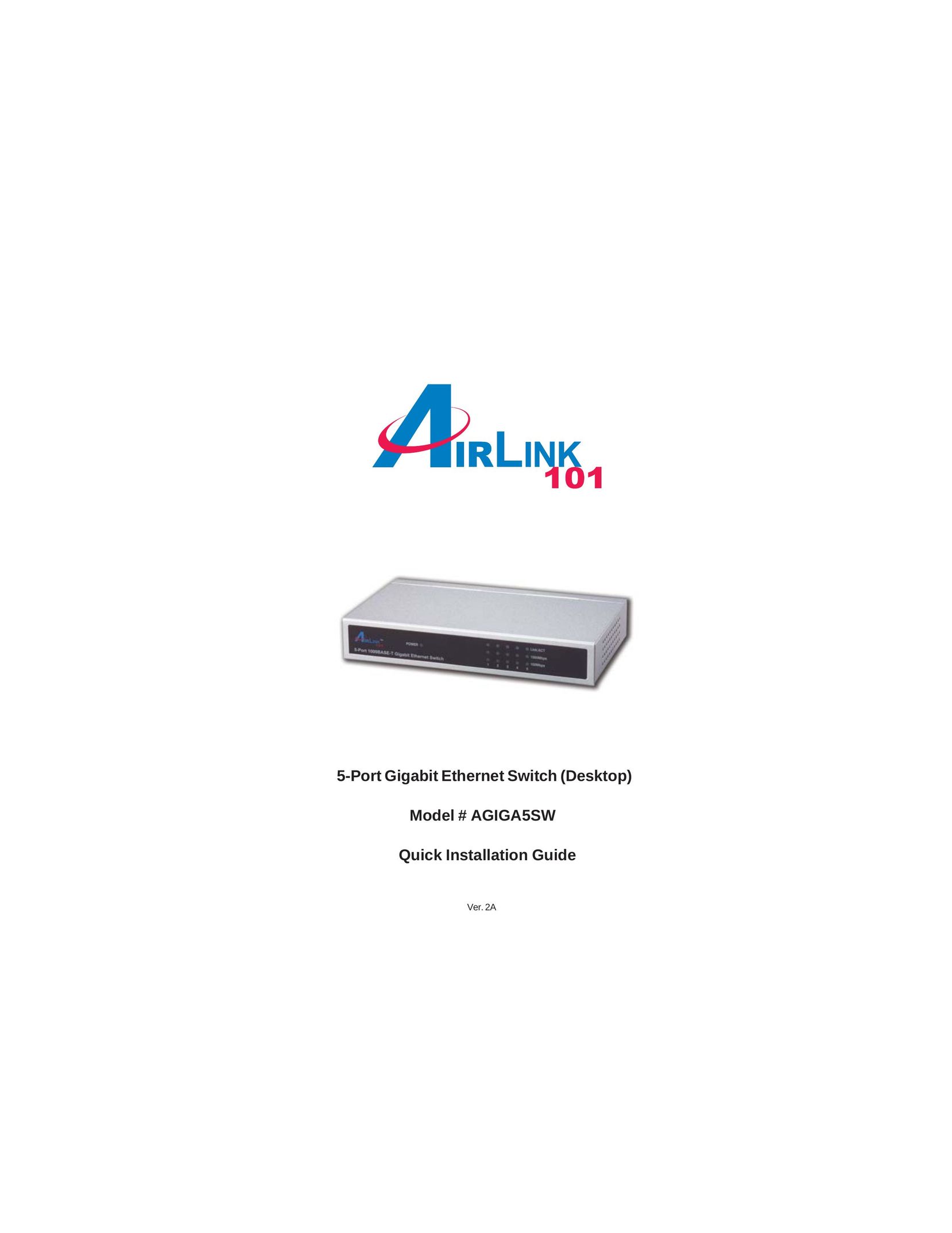 Airlink101 AGIGA5SW Switch User Manual