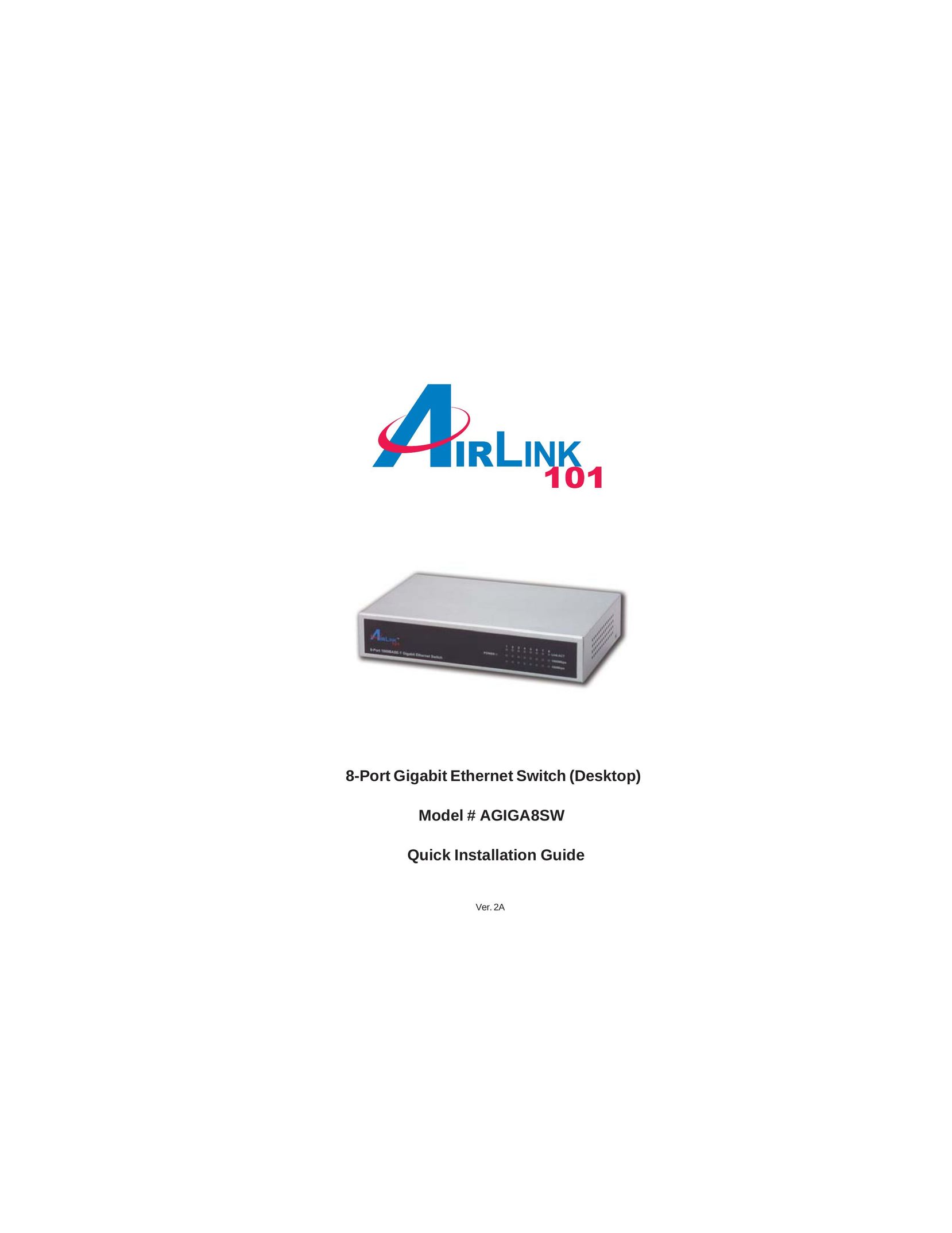 Airlink101 AGIGA8SW Switch User Manual