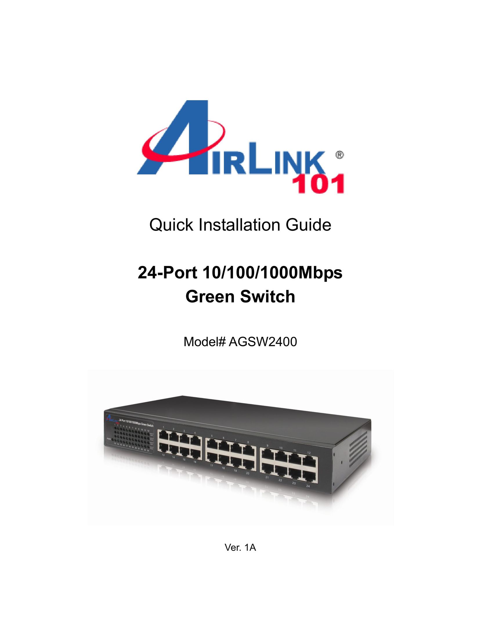 Airlink101 AGSW2400 Switch User Manual