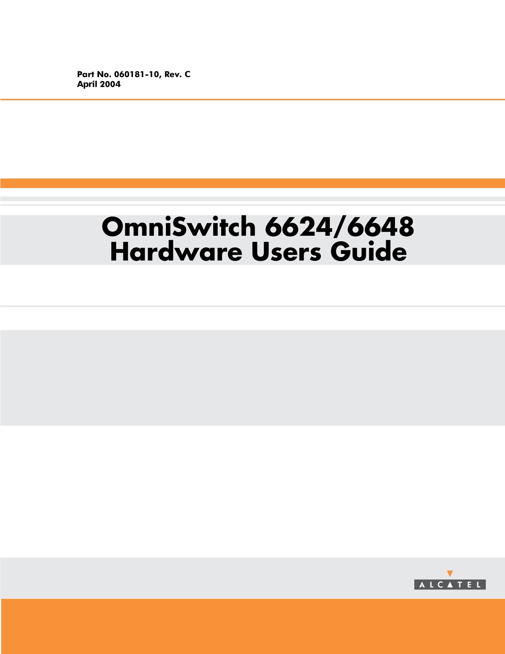 Alcatel-Lucent 6600 Series Switch User Manual