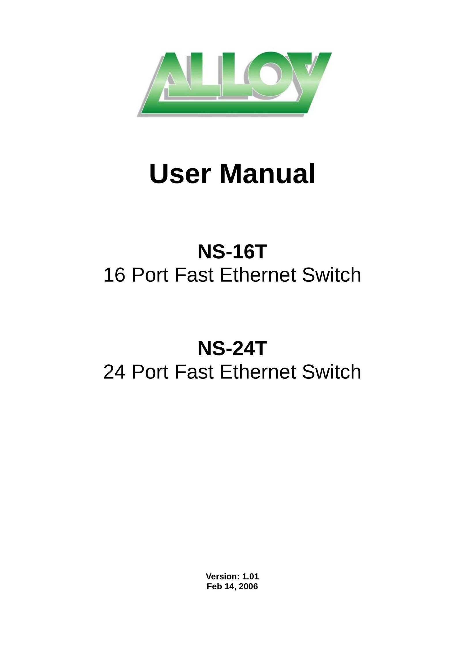 Alloy Computer Products NS-16T Switch User Manual