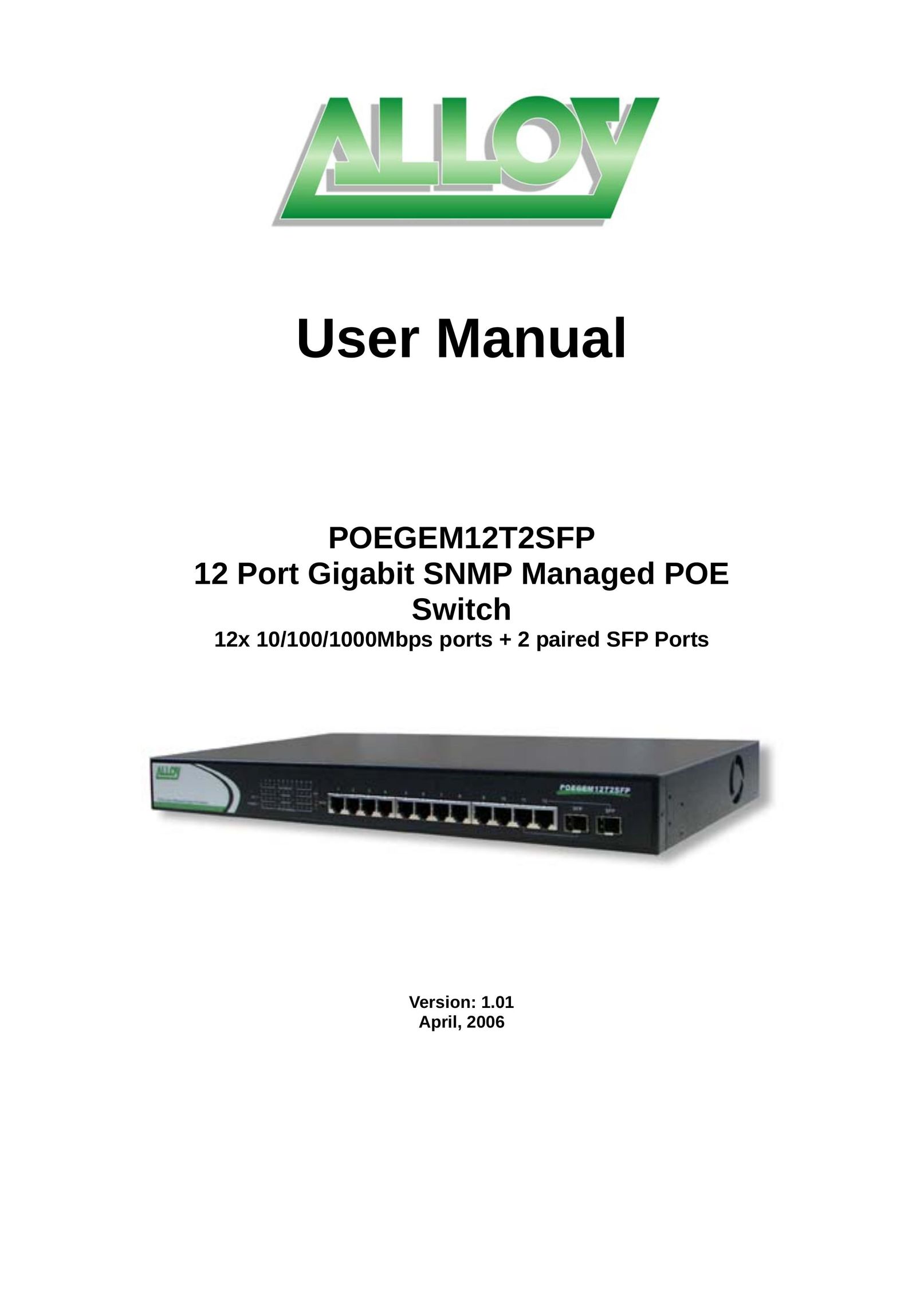Alloy Computer Products POEGEM12T2SFP Switch User Manual