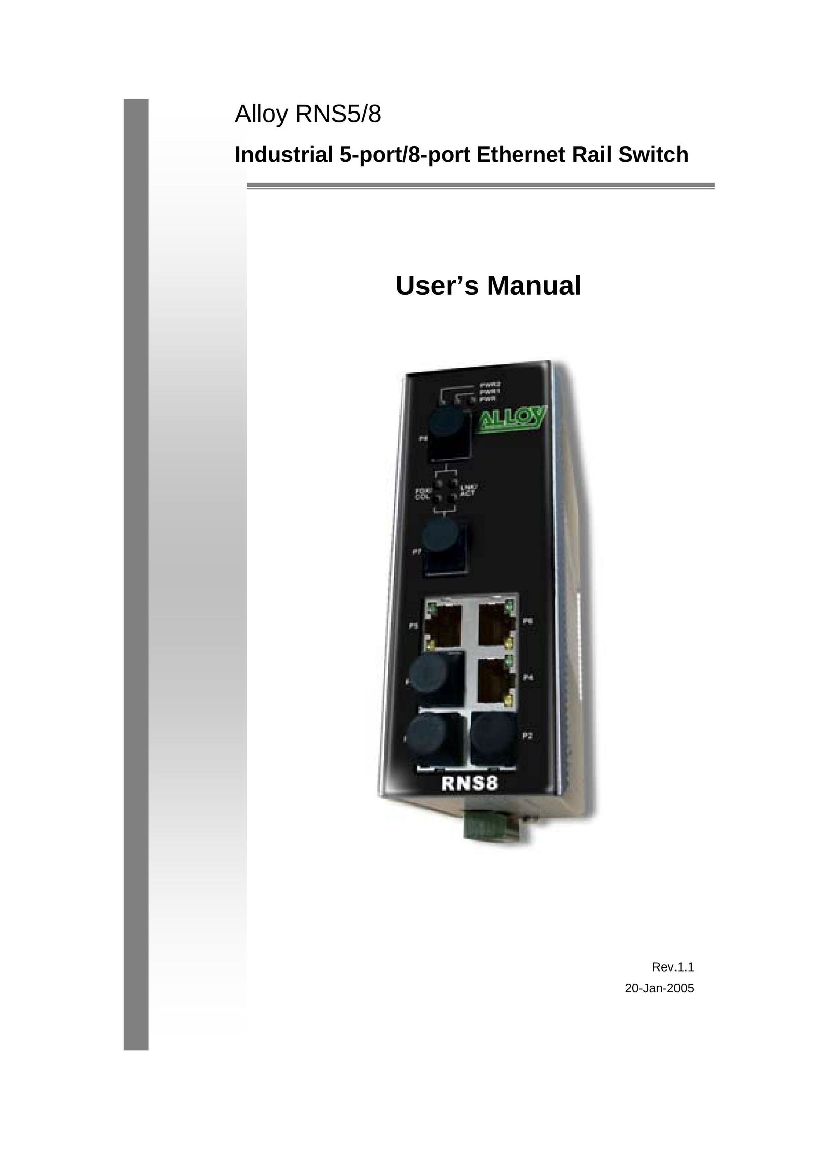 Alloy Computer Products RNS8 Switch User Manual