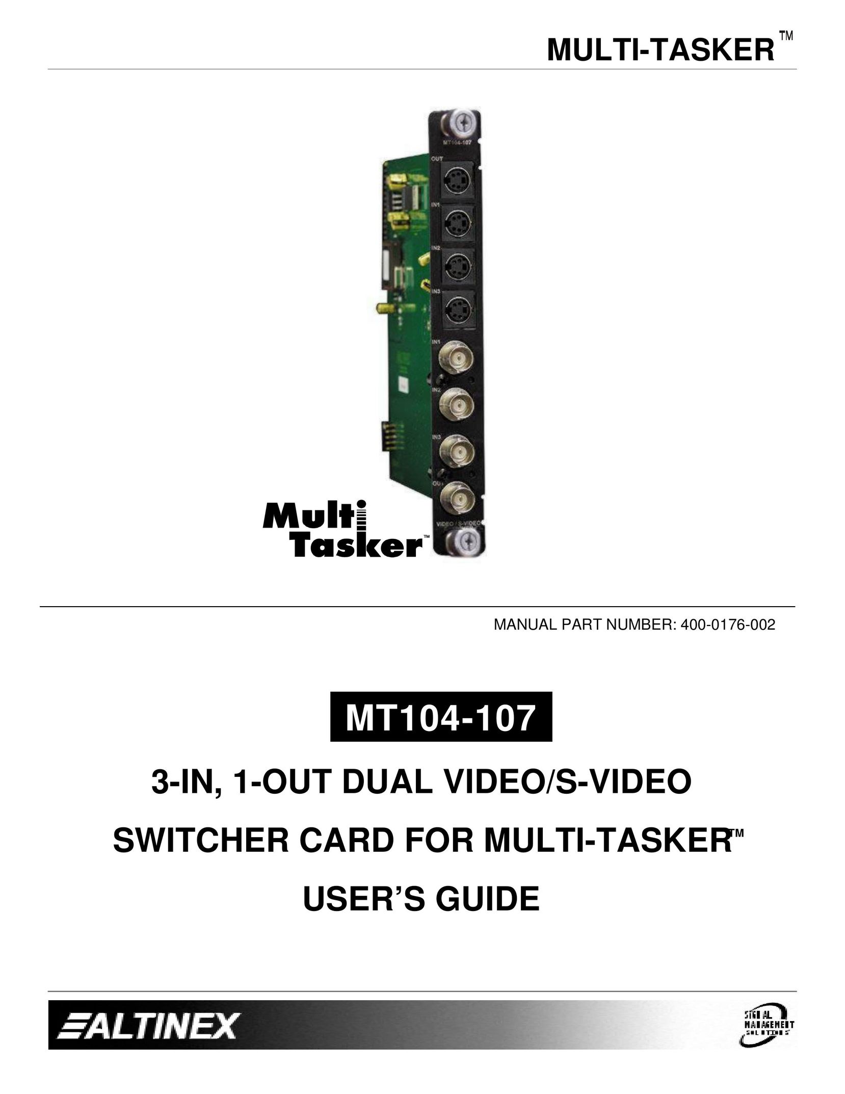 Altinex MT104-107 Switch User Manual