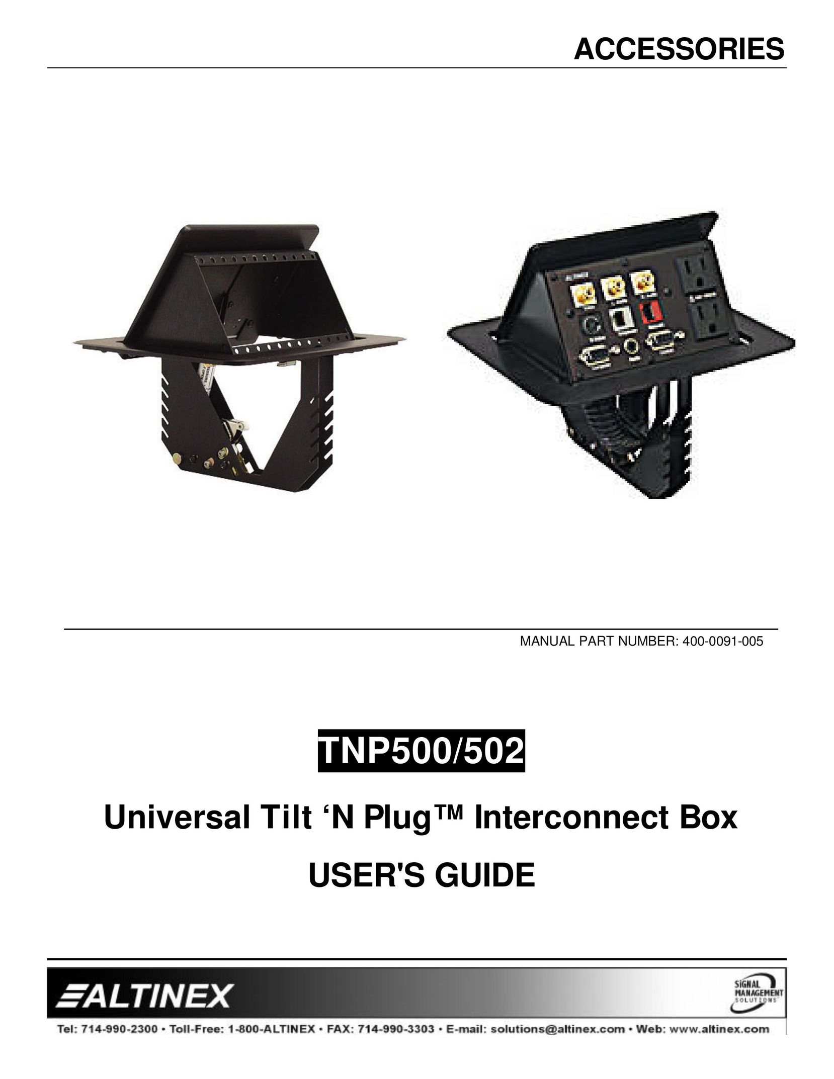 Altinex TNP500/502 Switch User Manual