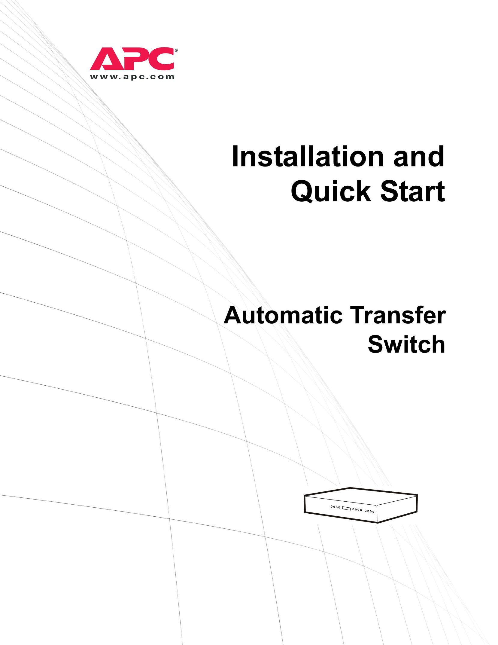 American Power Conversion Automatic Transfer Switch User Manual