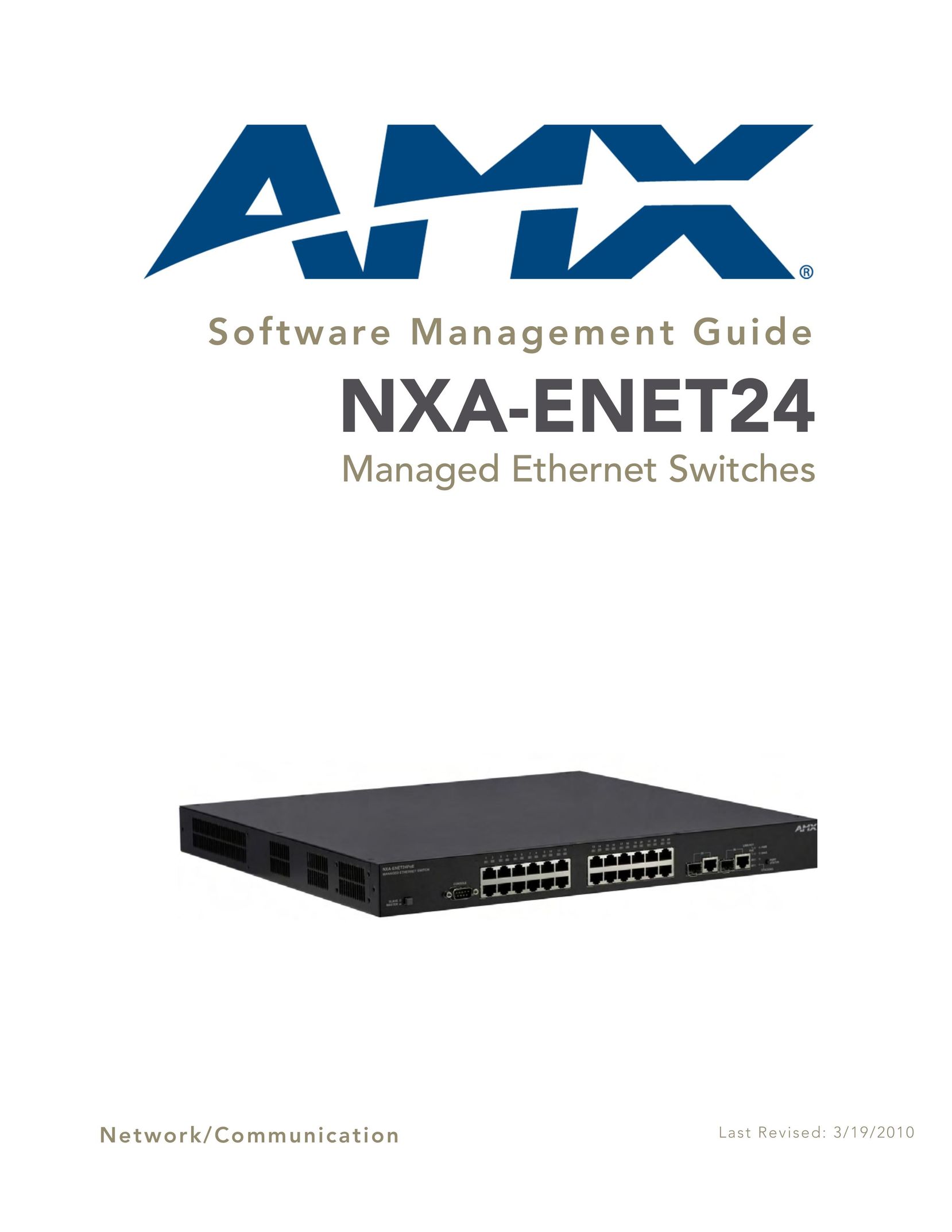 AMX NXA-ENET24 Switch User Manual