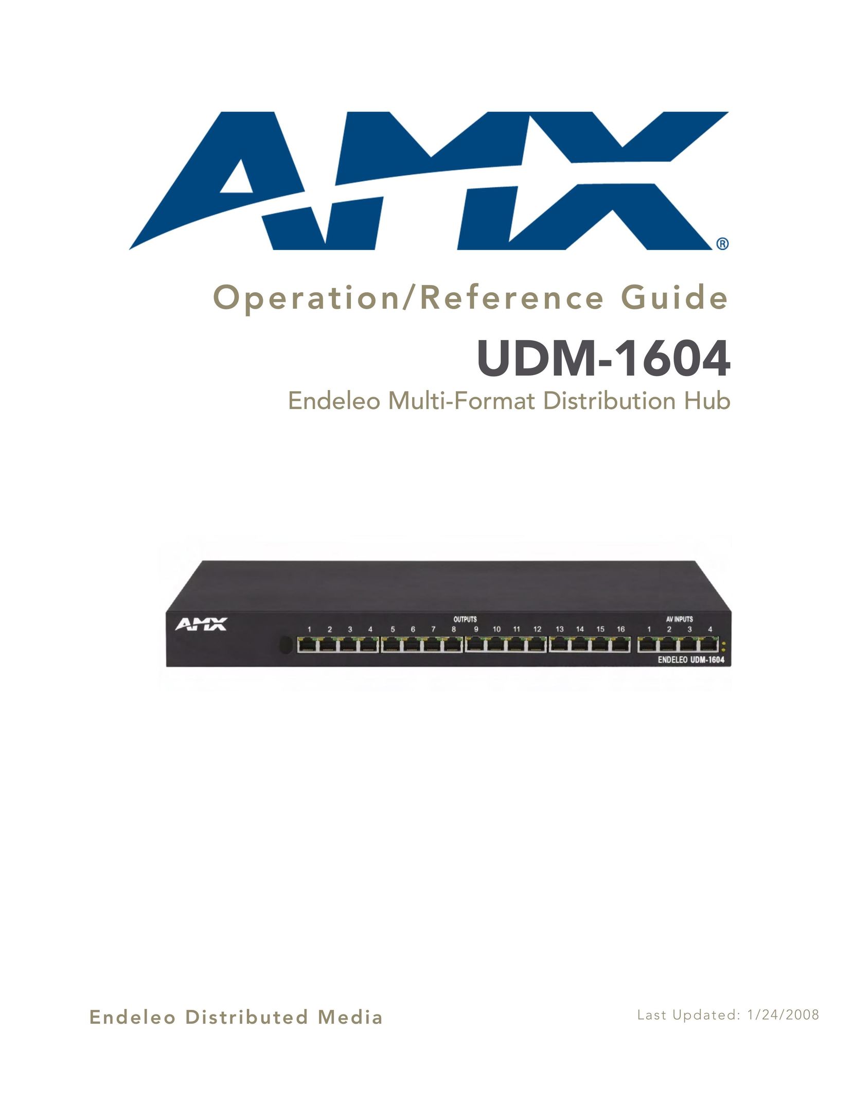 AMX UDM-1604 Switch User Manual
