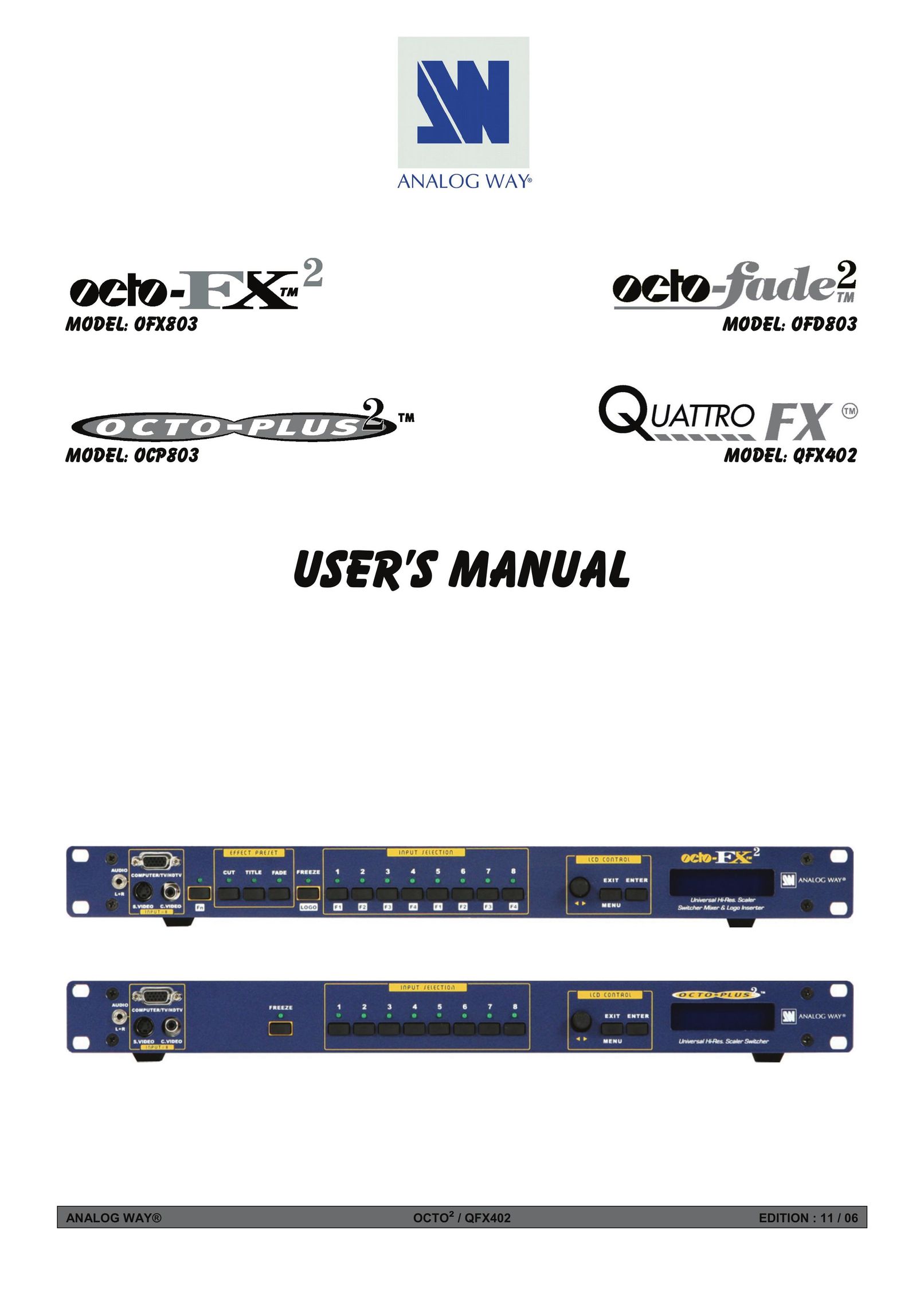 Analog Devices OFD803 Switch User Manual