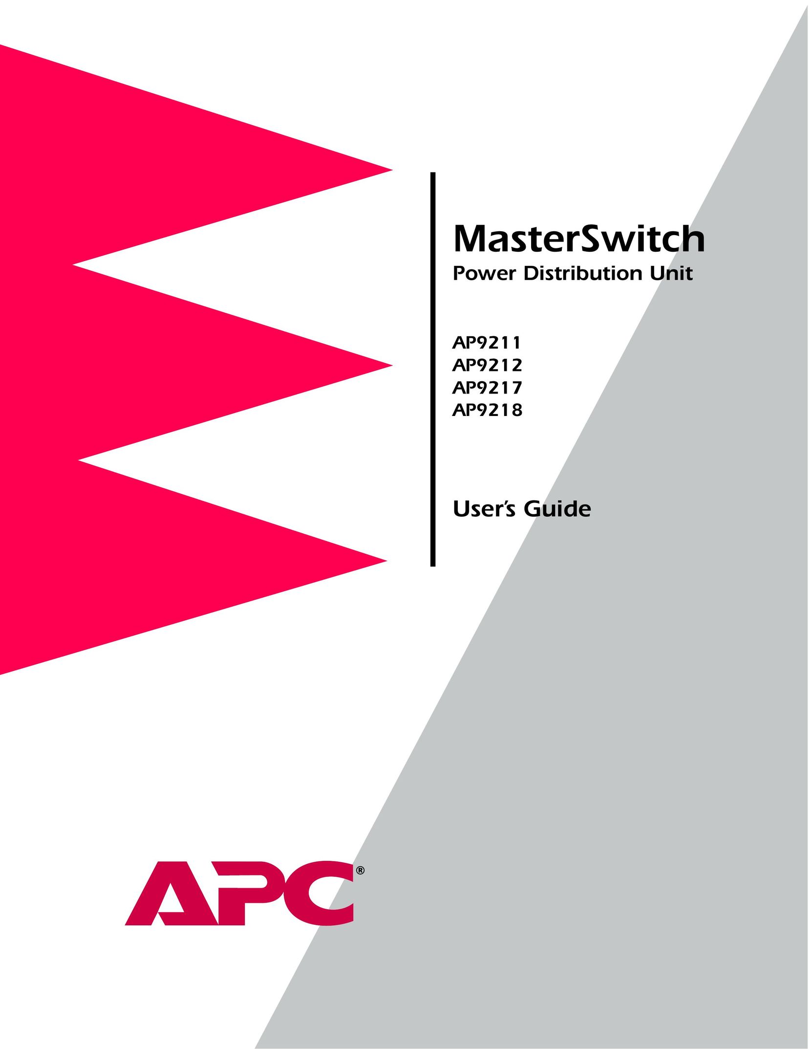 APC AP9212 Switch User Manual