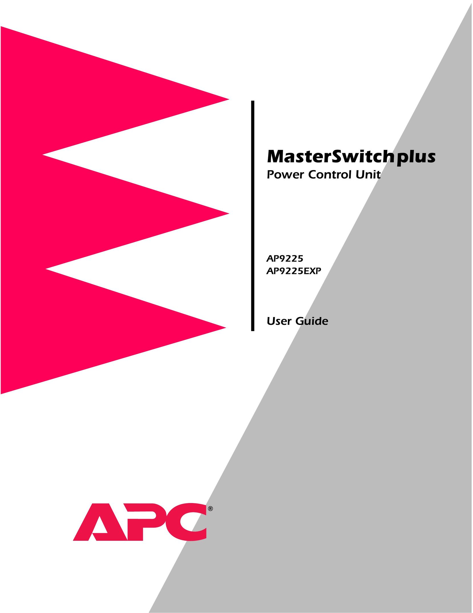 APC AP9225EXP Switch User Manual