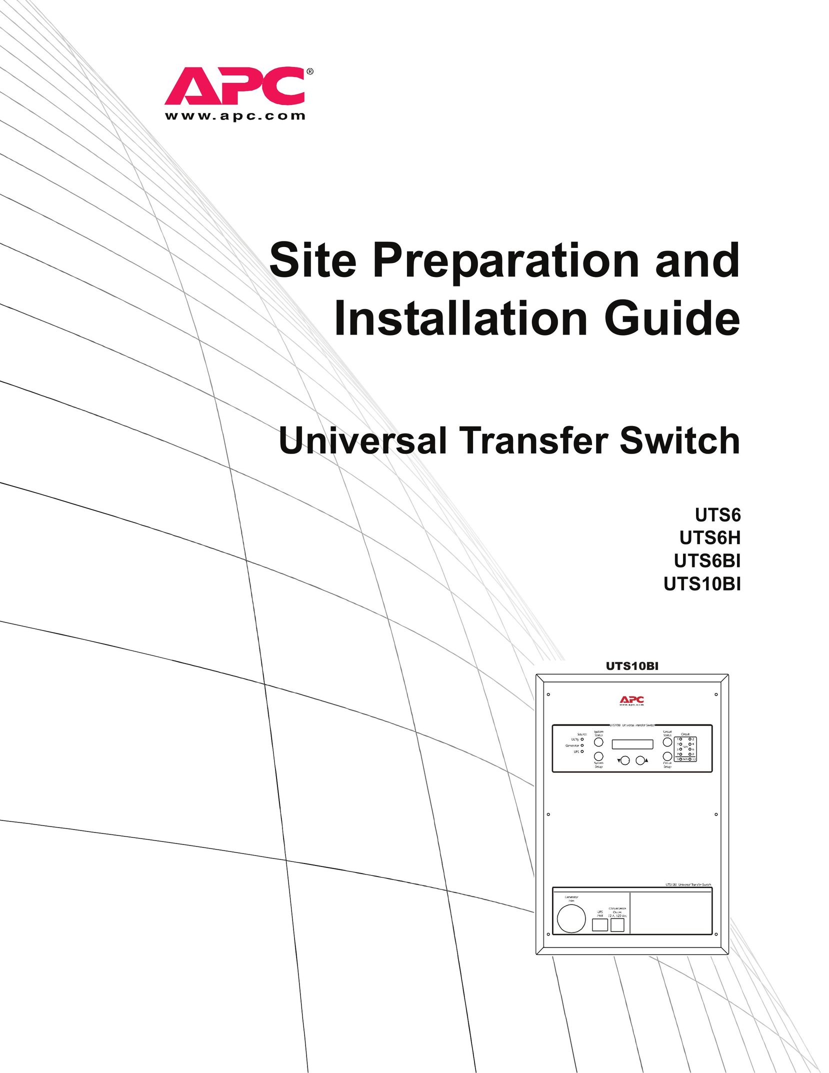 APC UTS6BI Switch User Manual