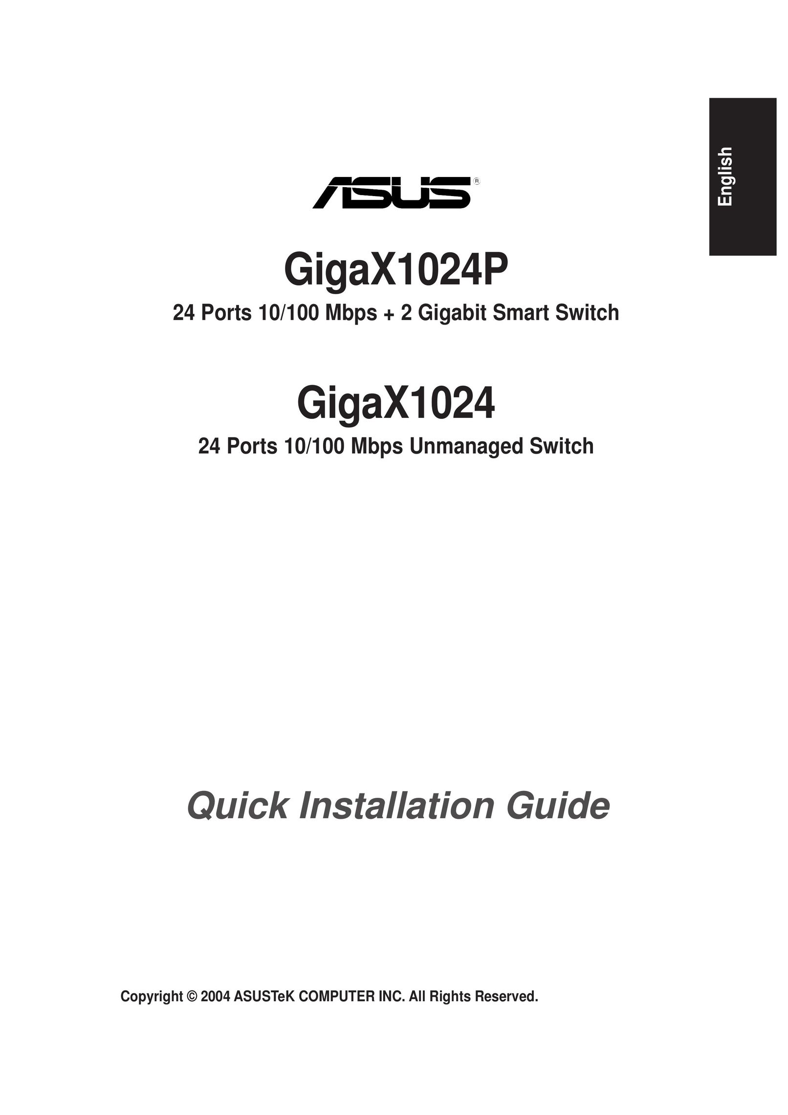 Asus GIGAX1024 Switch User Manual
