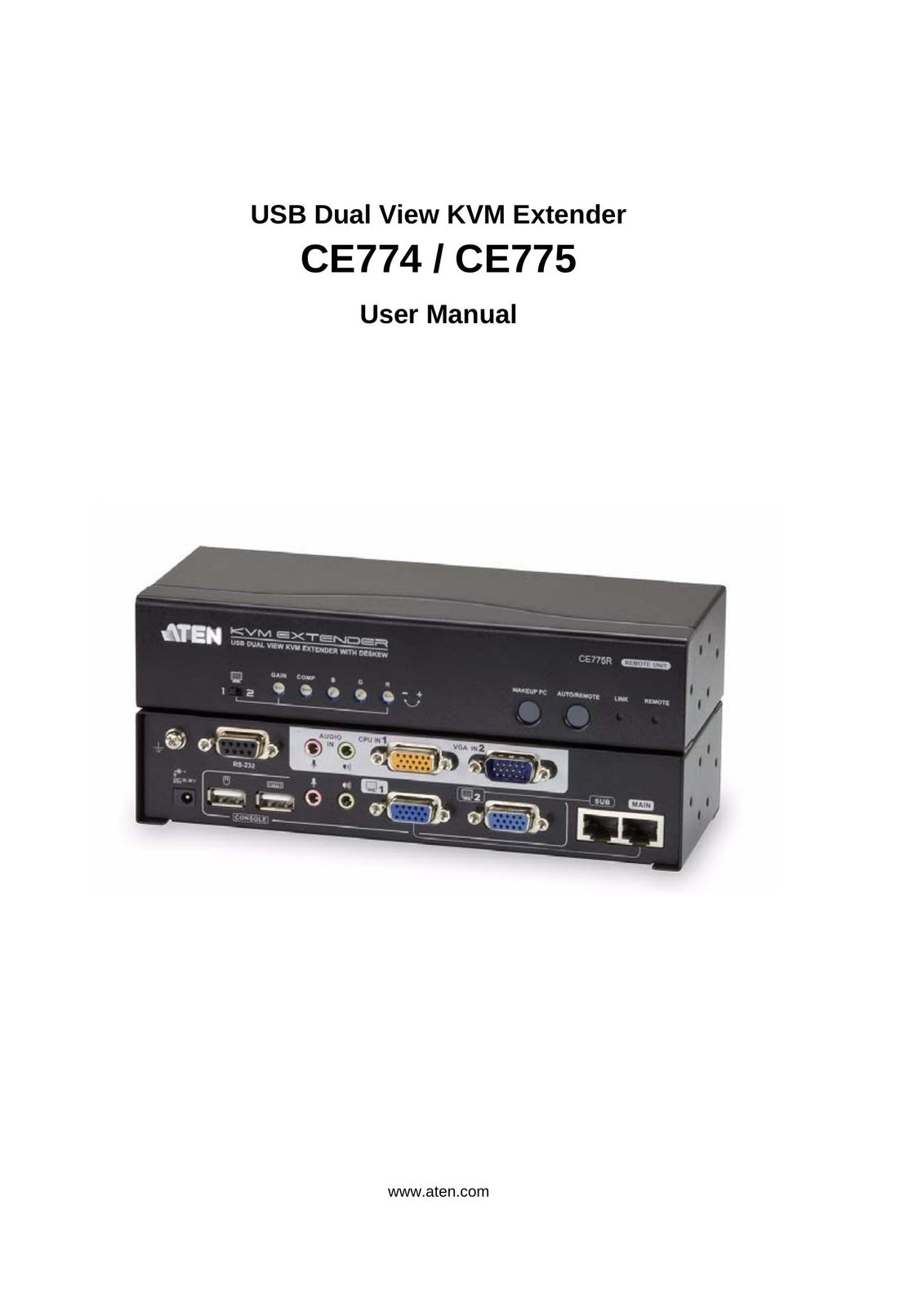 ATEN Technology CE774 Switch User Manual