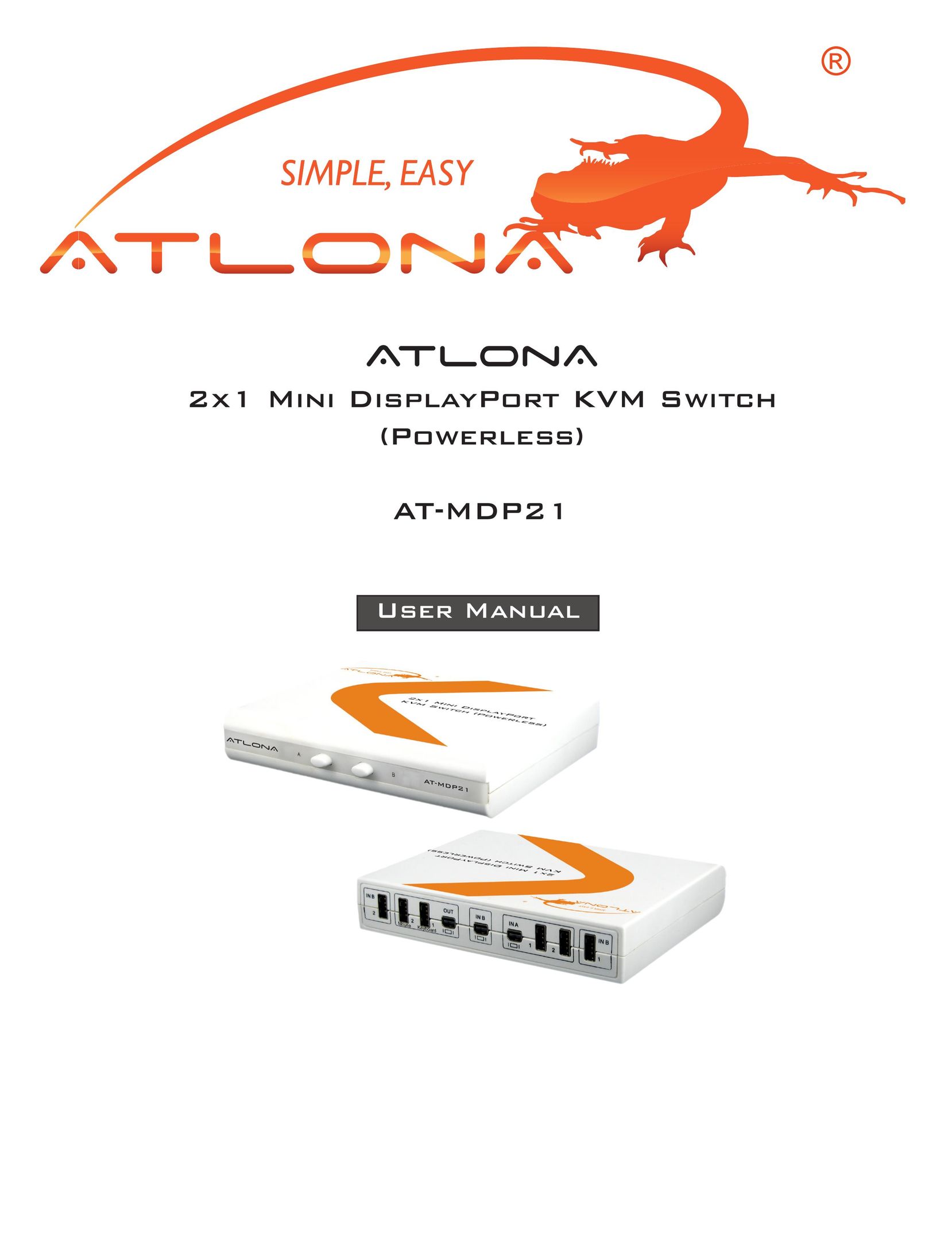 Atlona AT-MDP21 Switch User Manual
