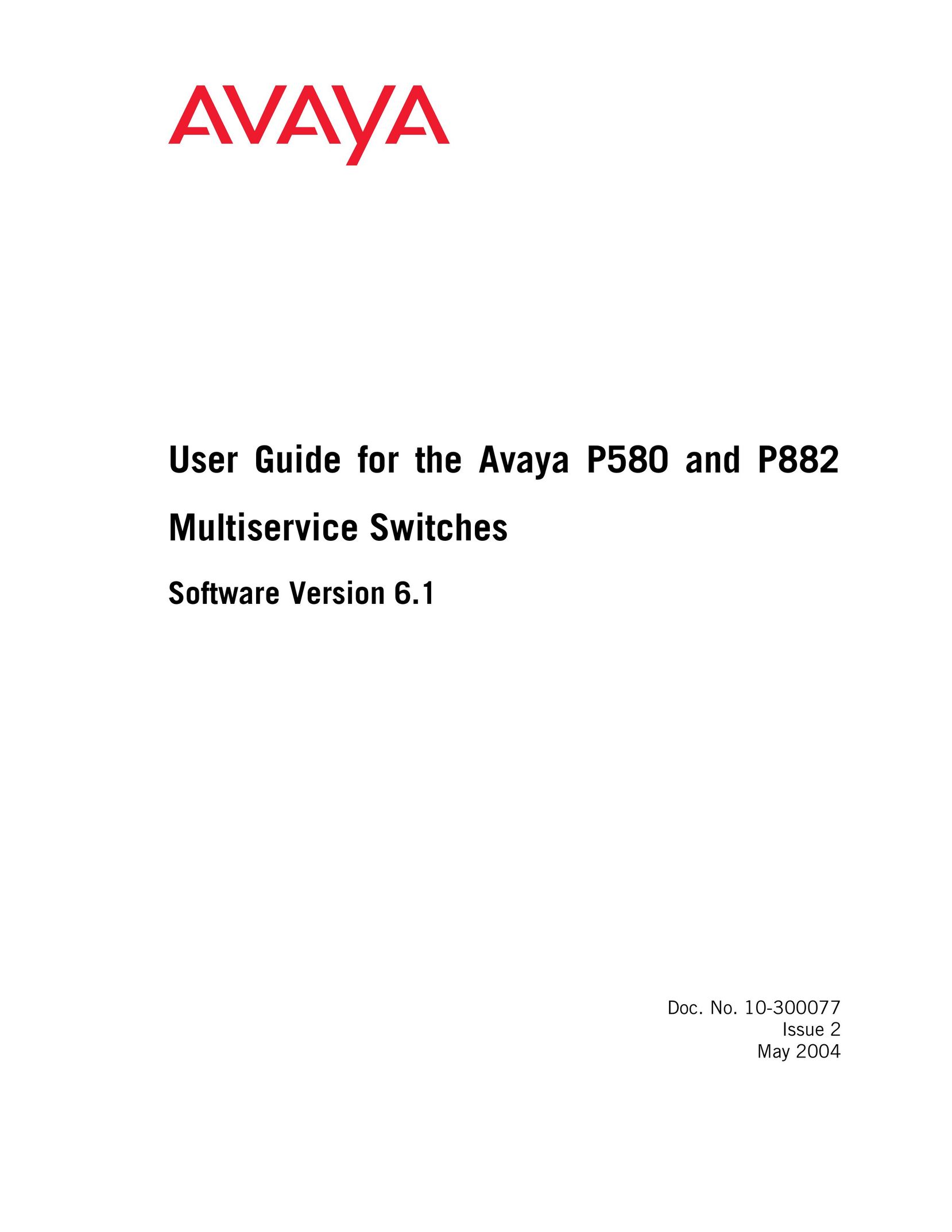 Avaya 882 Switch User Manual