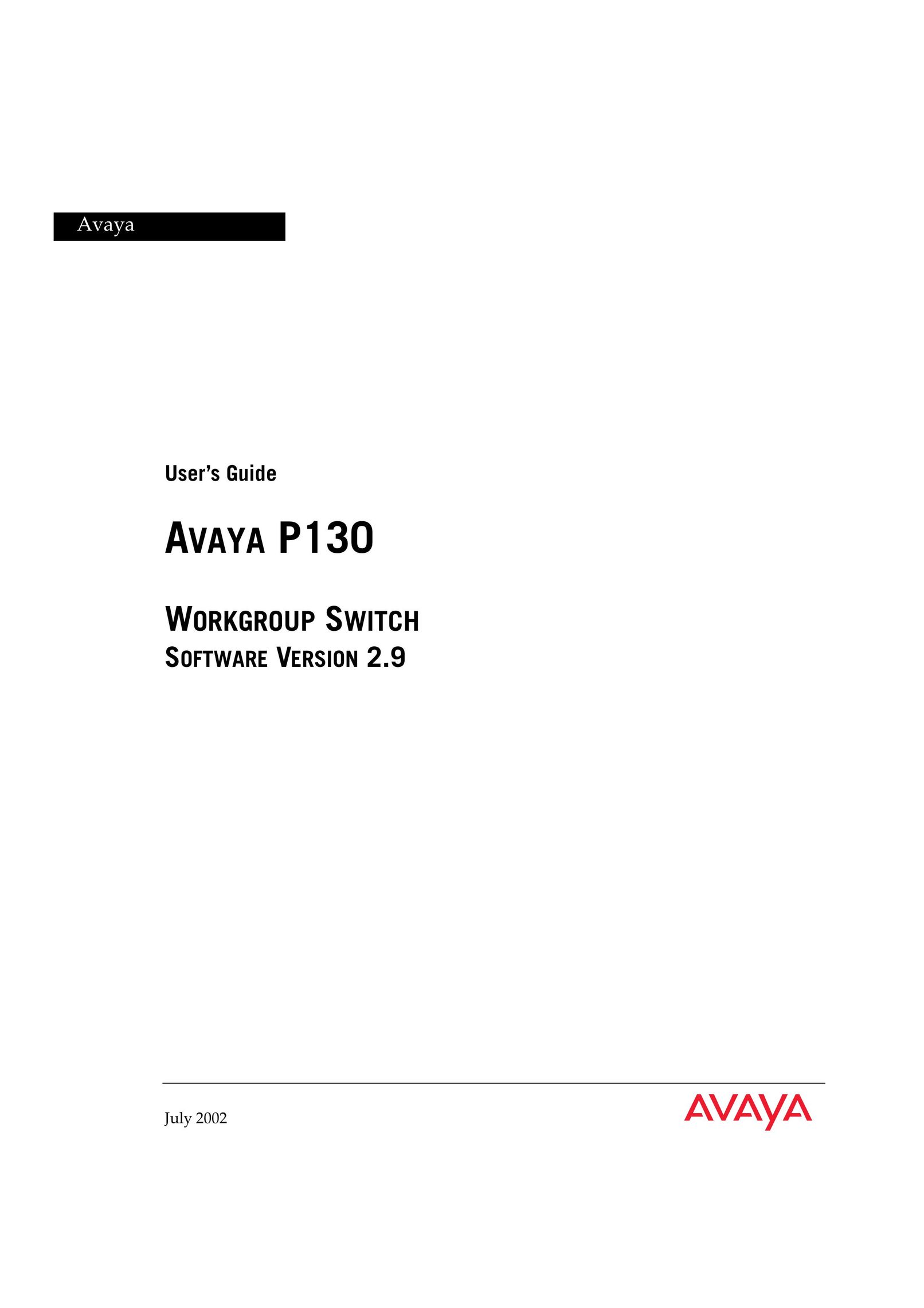 Avaya P130 Switch User Manual