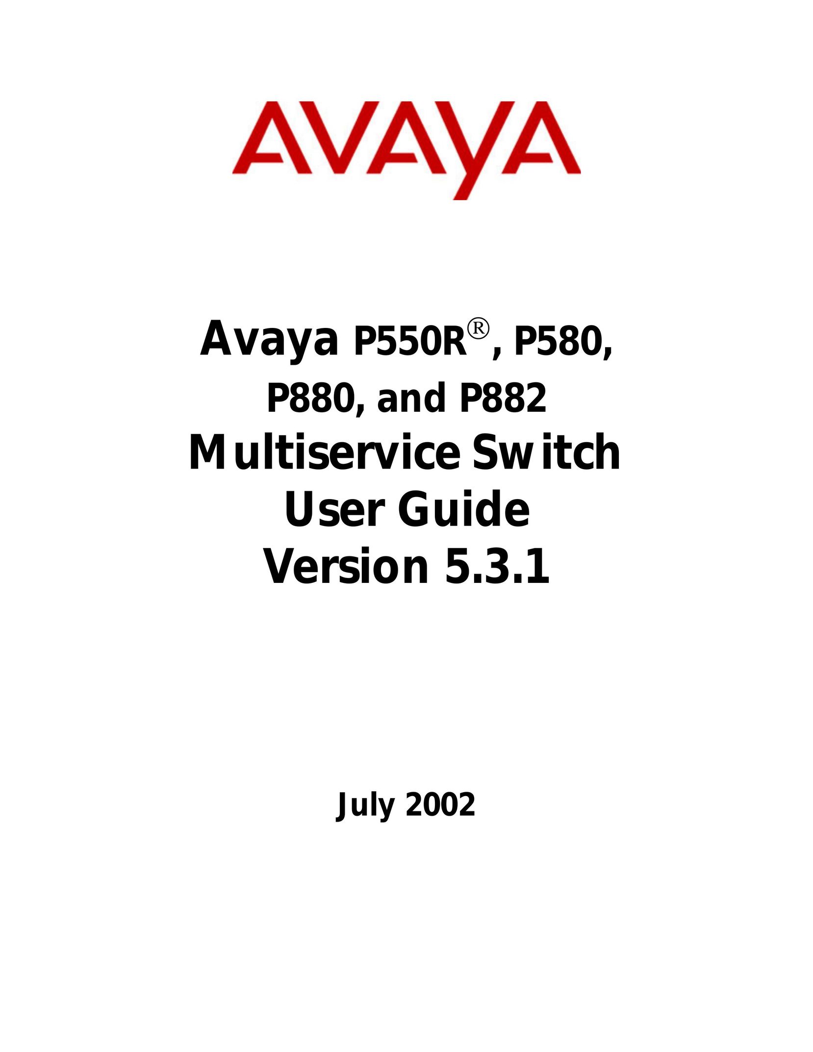 Avaya P580 Switch User Manual