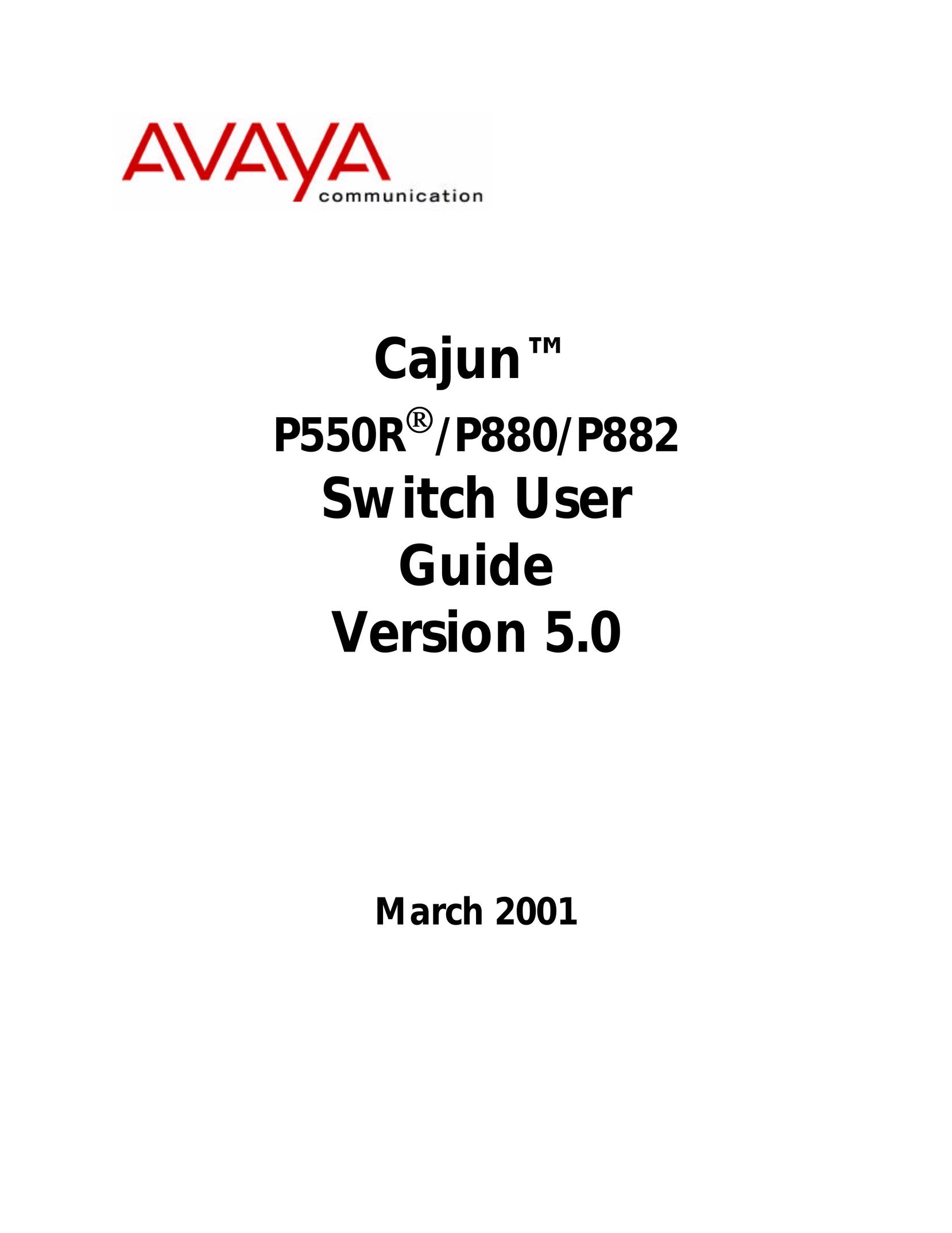 Avaya P880 Switch User Manual