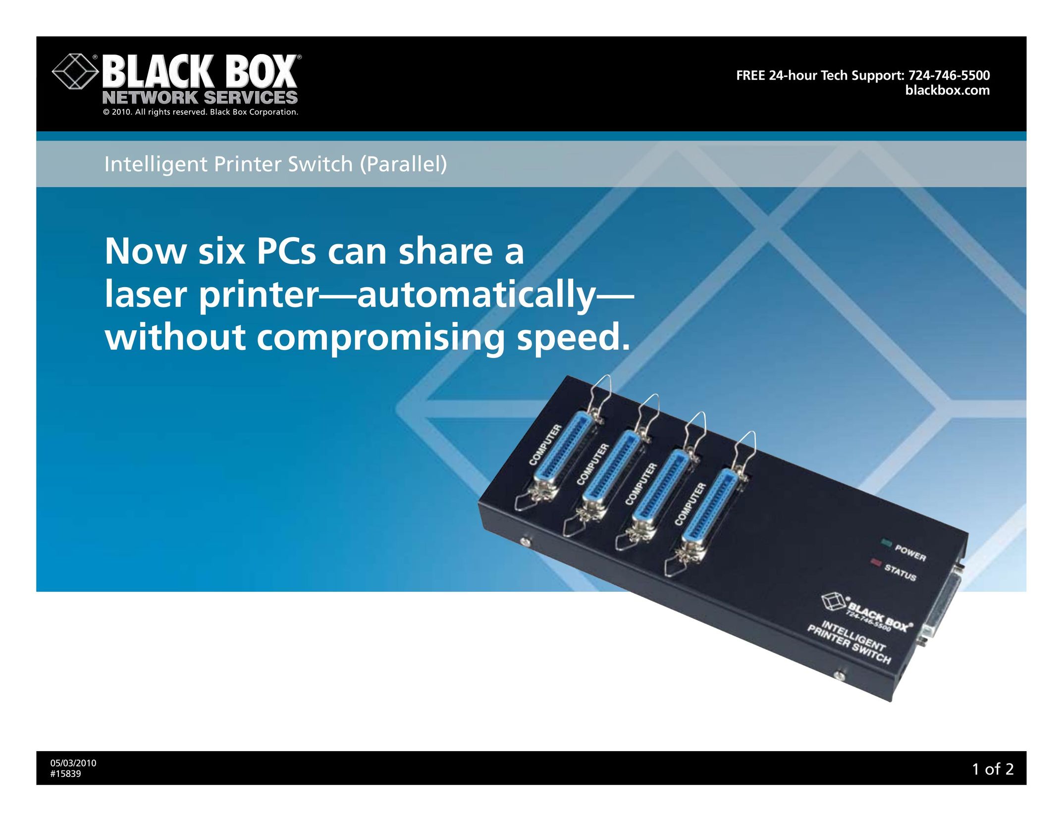 Black Box 15839 Switch User Manual