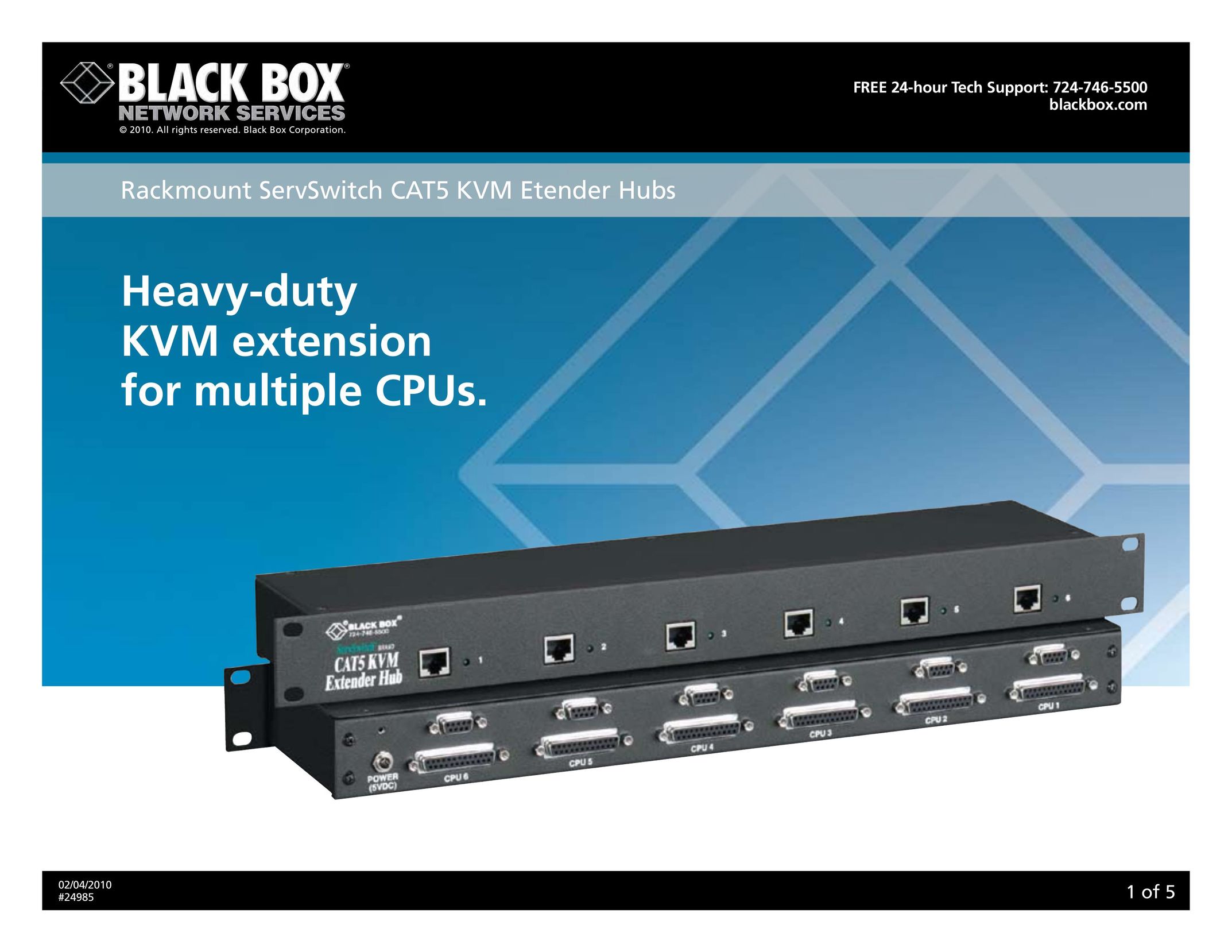 Black Box 24985 Switch User Manual