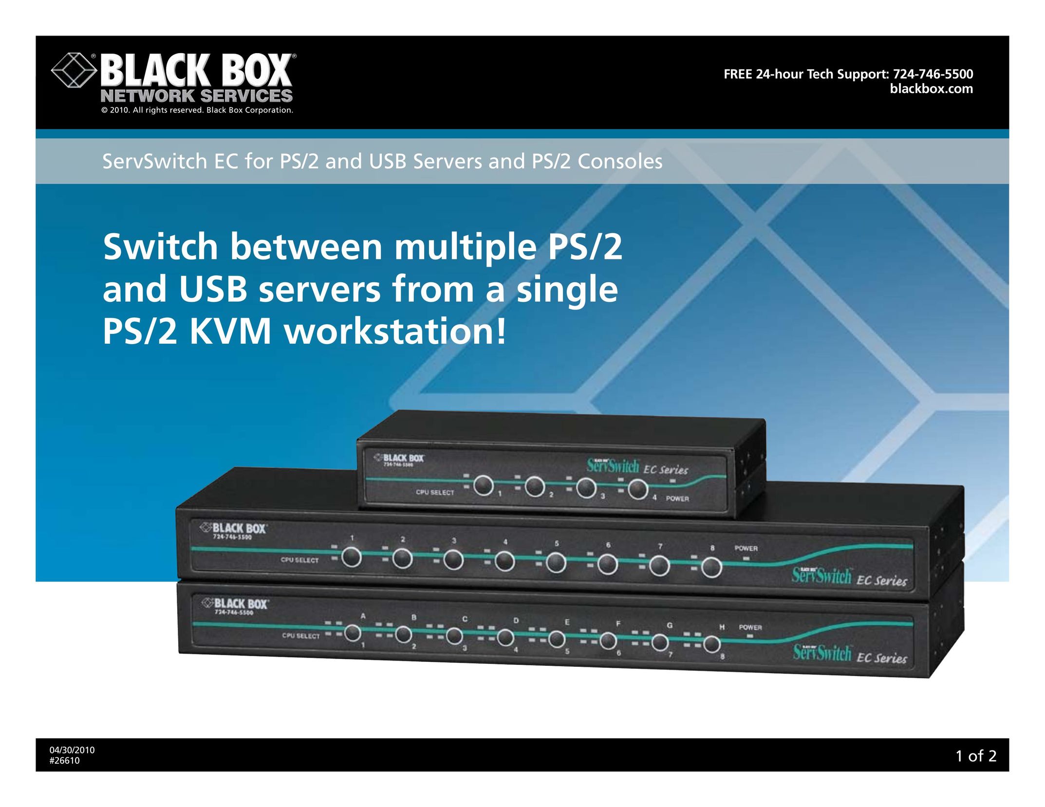 Black Box 26610 Switch User Manual