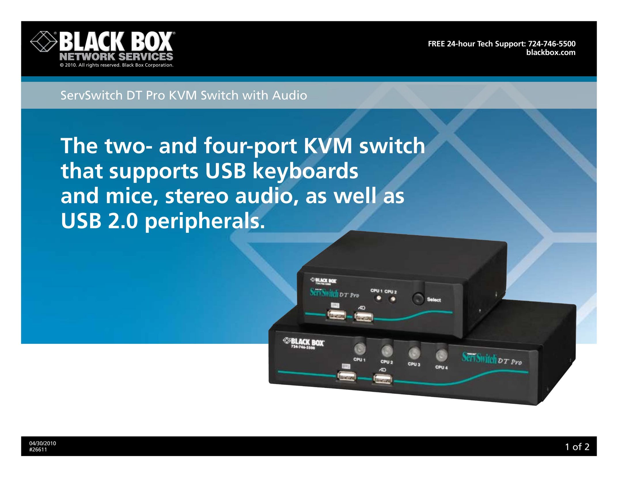 Black Box 26611 Switch User Manual