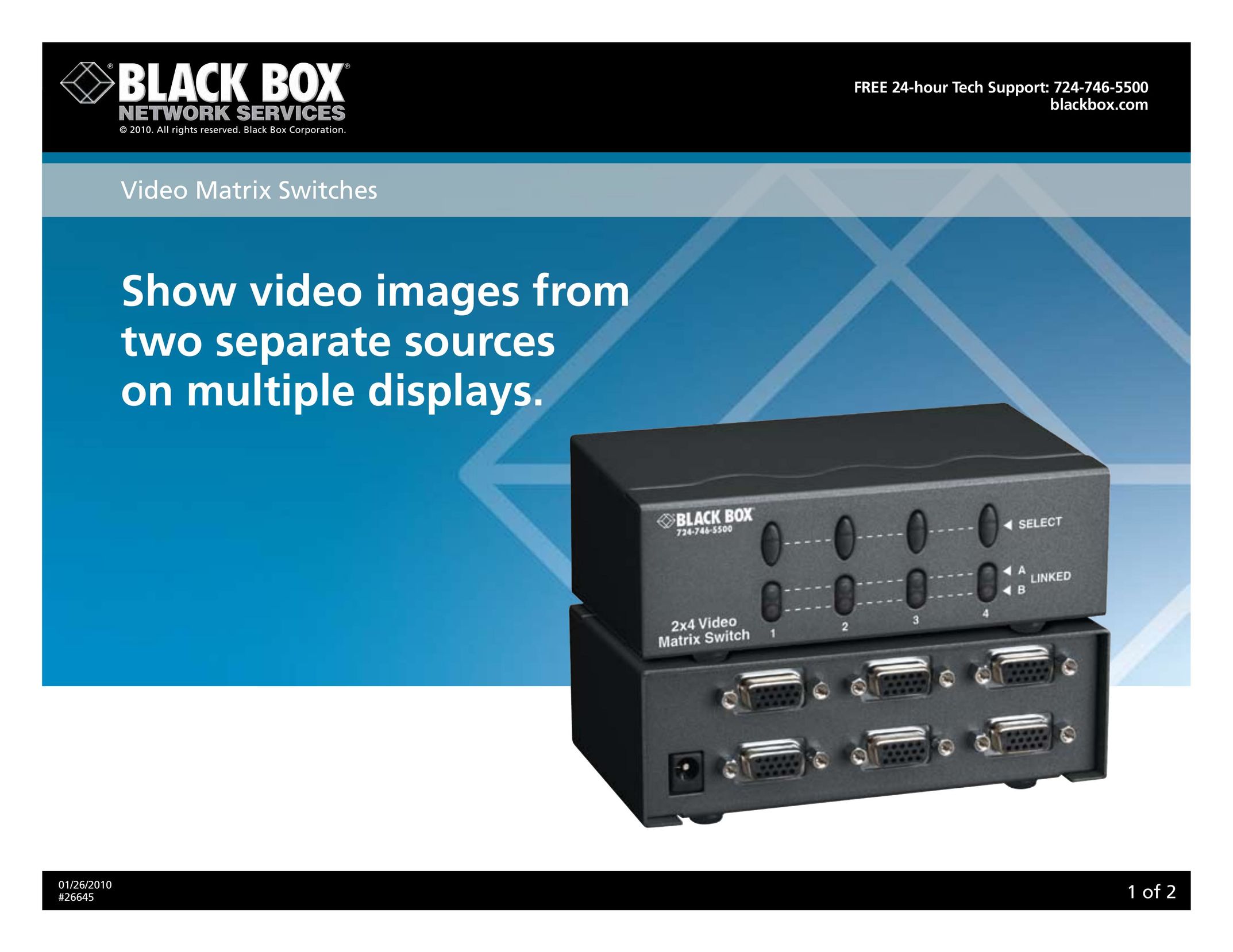Black Box 26645 Switch User Manual