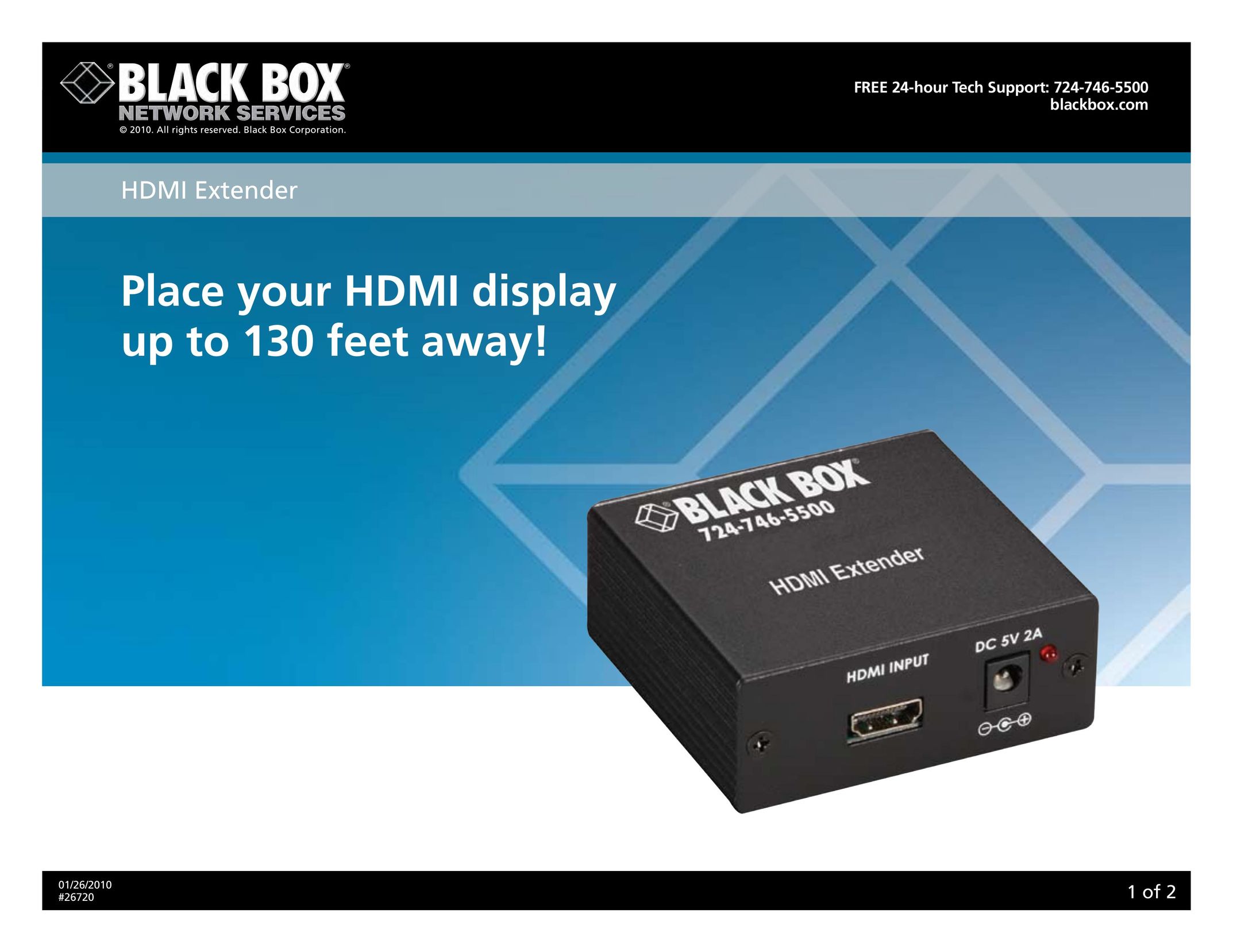 Black Box 26720 Switch User Manual