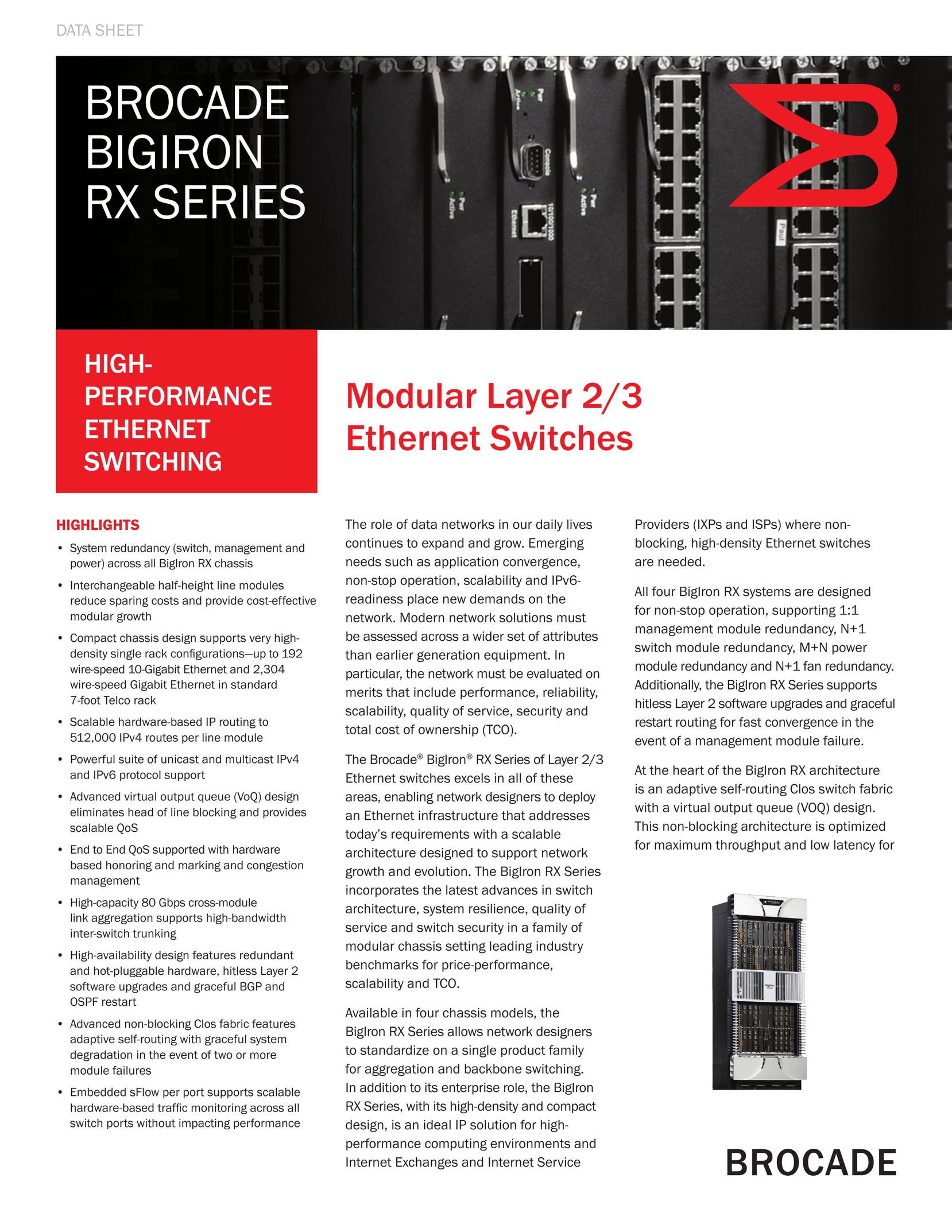 Brocade Communications Systems RX Series Switch User Manual