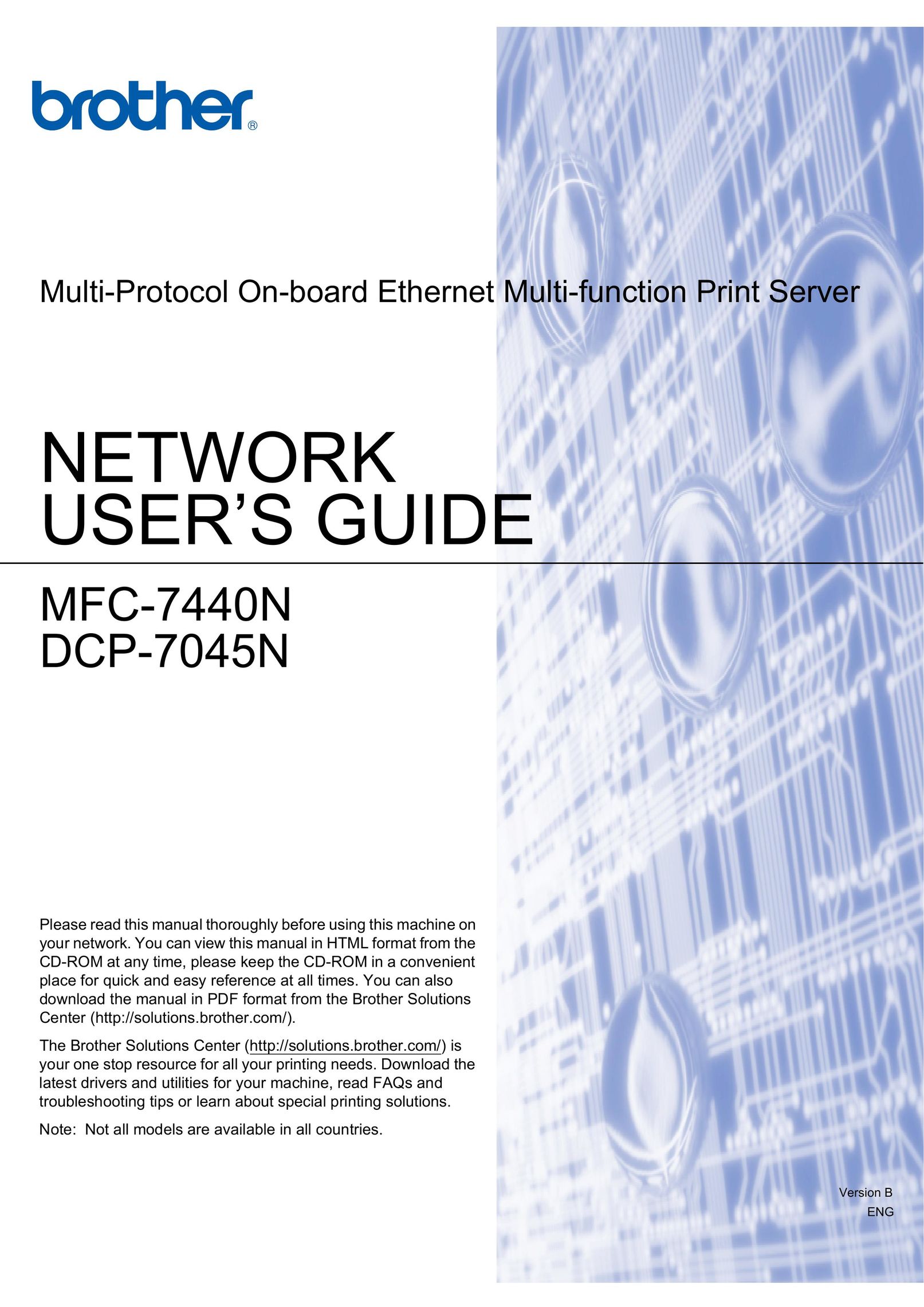 Brother DCP-7045N Switch User Manual
