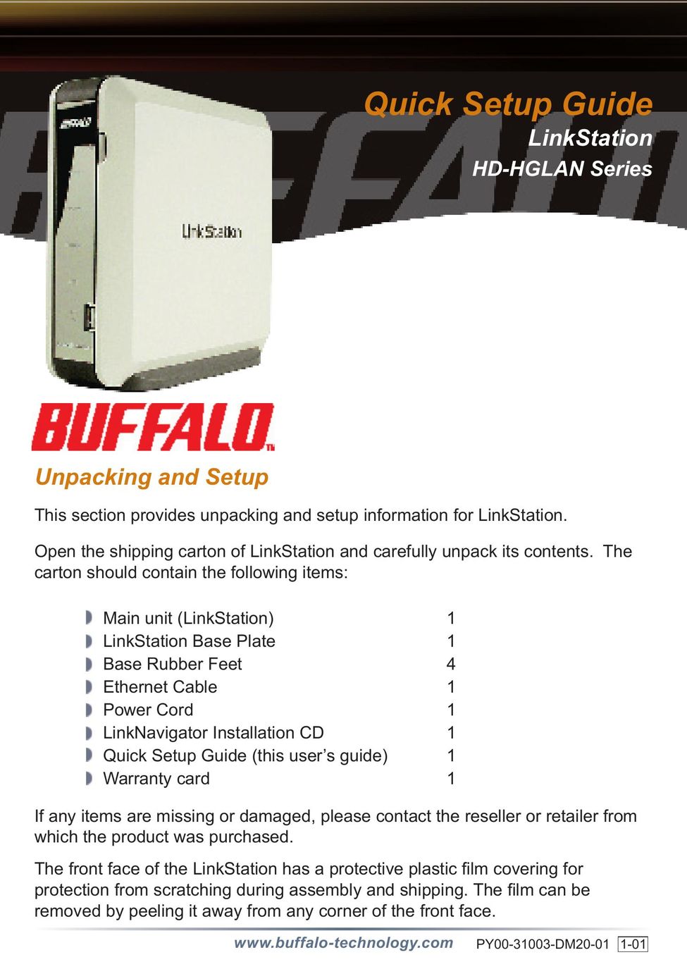 Buffalo Technology HD-HGLAN Series Switch User Manual