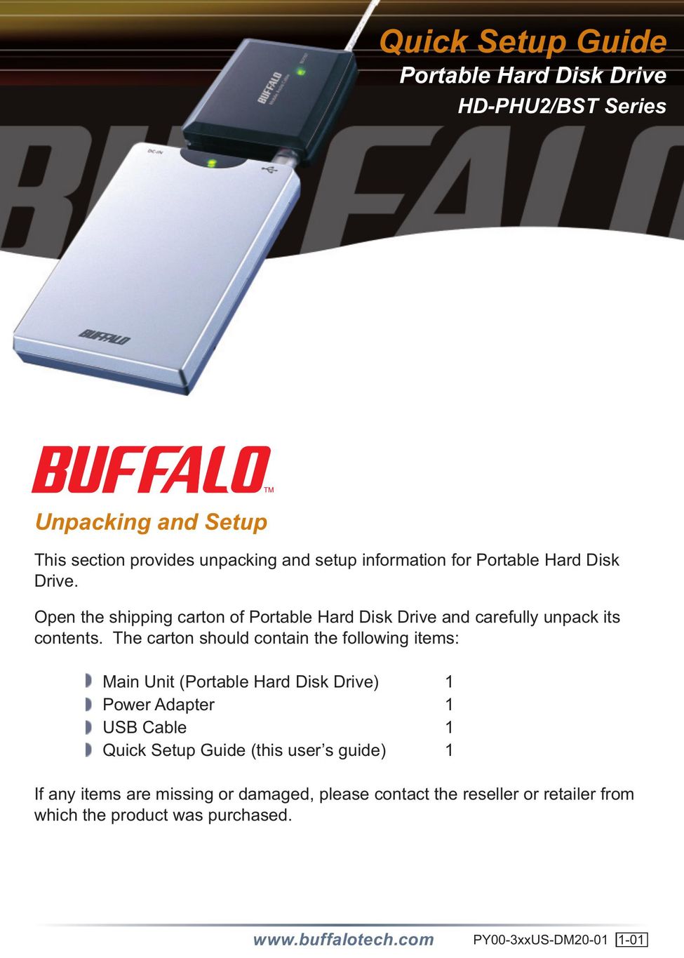Buffalo Technology HD-PHU2/BST Switch User Manual