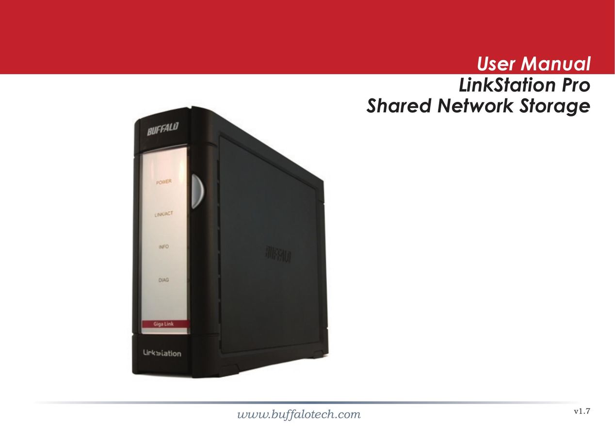 Buffalo Technology LinkStation Pro Shared Network Storage Switch User Manual