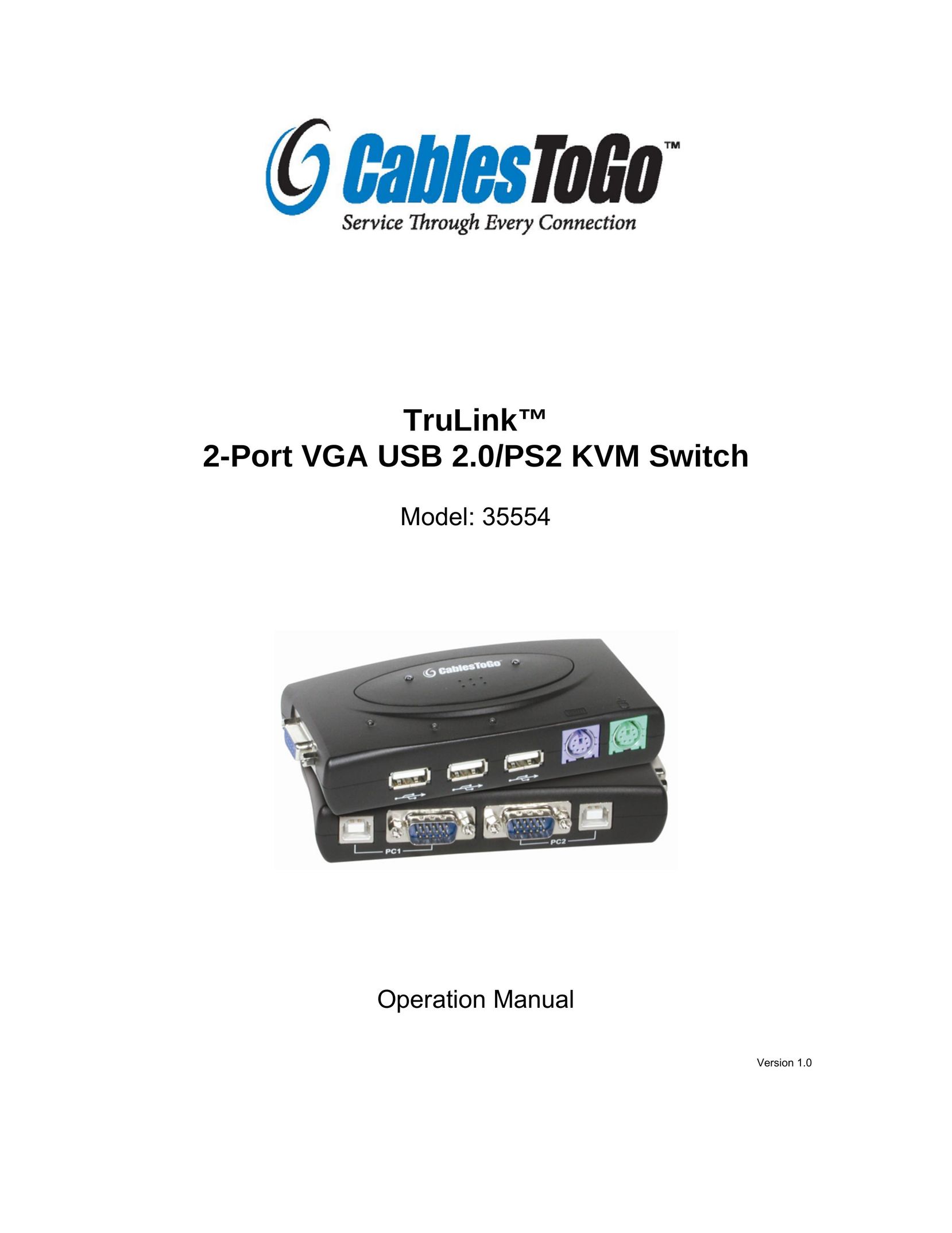 Cables to Go 35554 Switch User Manual