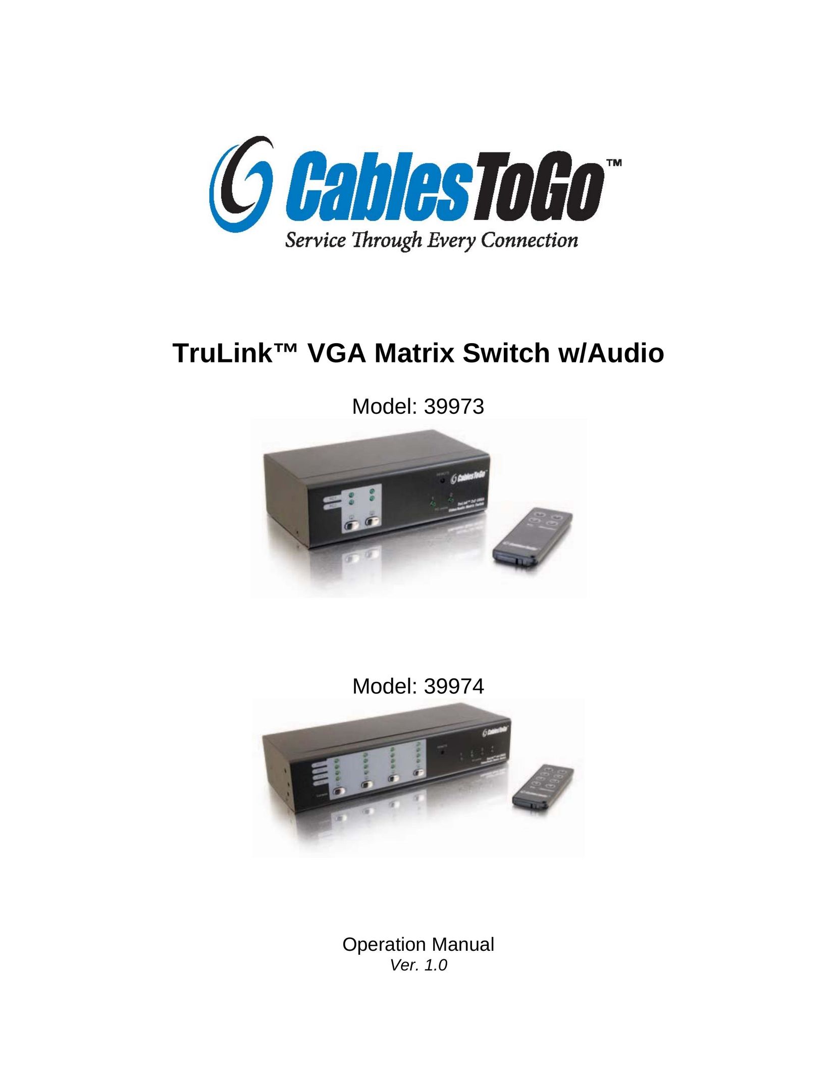Cables to Go 39973 Switch User Manual