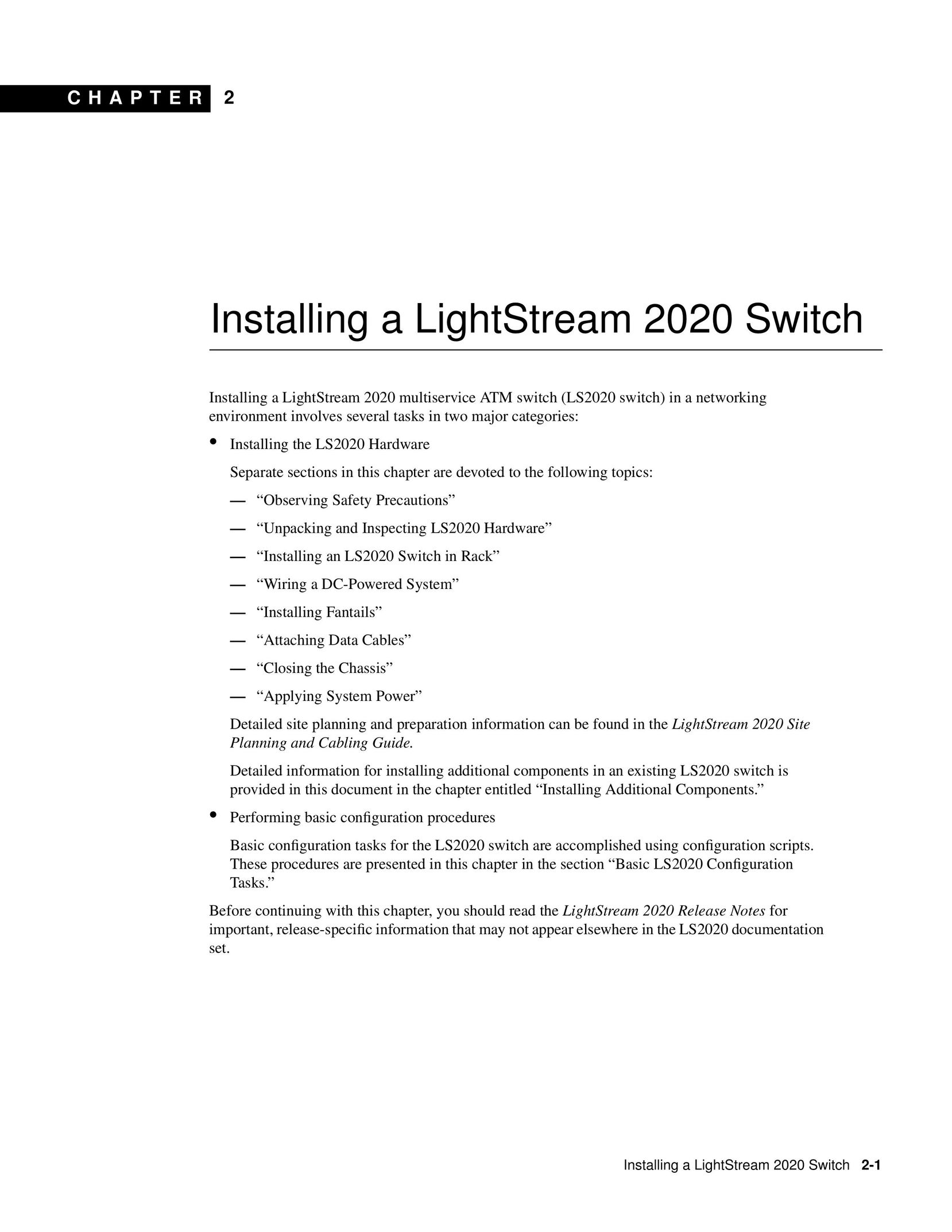 Cisco Systems 2020 Switch User Manual